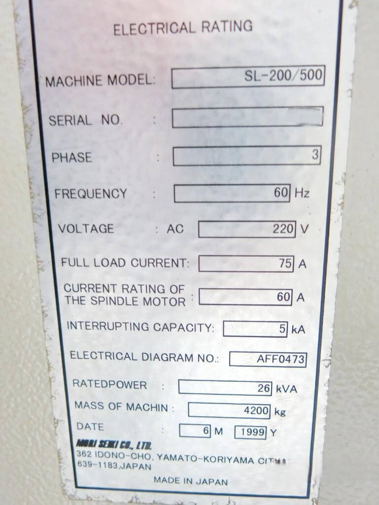 Mori Seiki SL 200 500 (2)