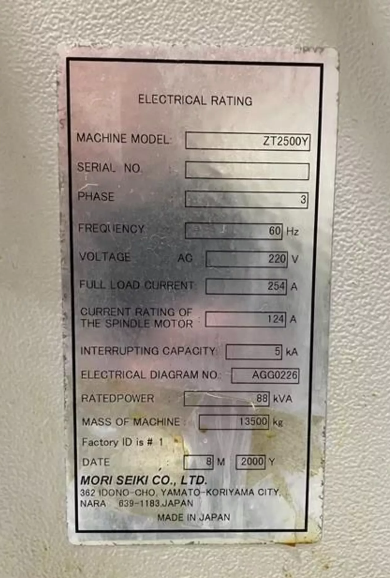 Mori Seiki ZT 2500Y 6