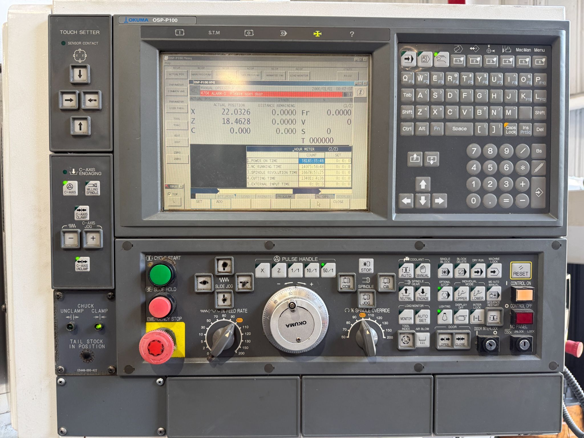 Okuma Captain L470M CNC Turning Center - Live Tool C Axis Lathe