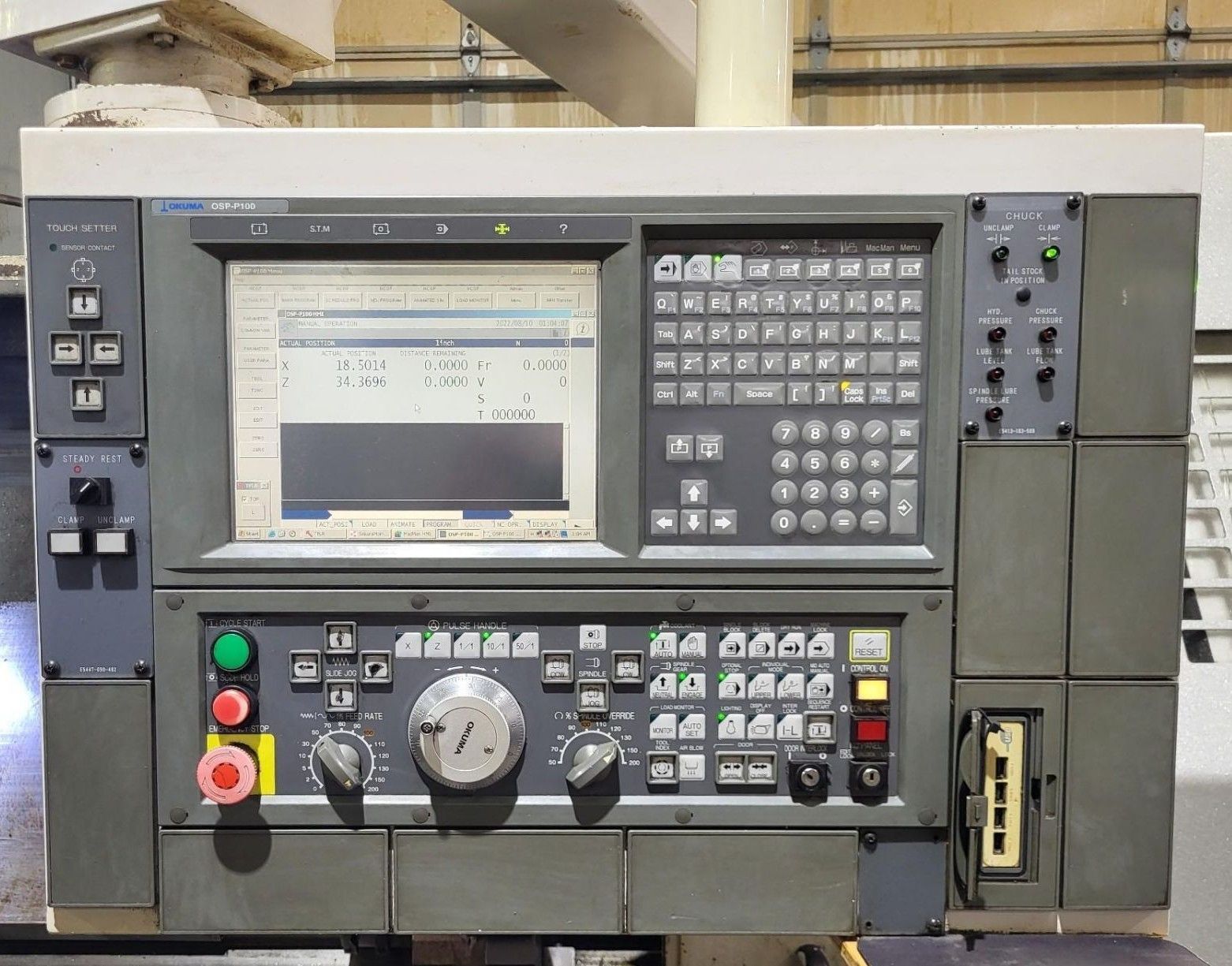 Used Okuma LB-35II CNC Turning Center Long Bed Lathe (2005)
