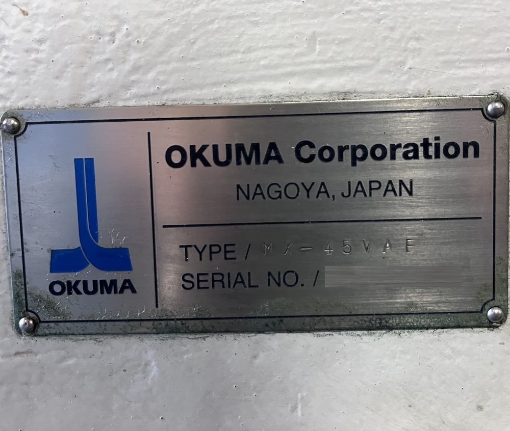 Okuma MX-45VAE CNC Vertical Machining Center 15