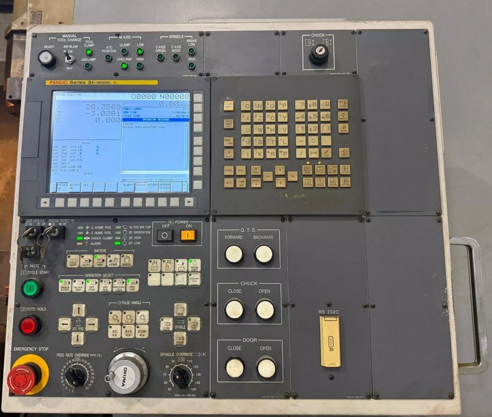 Okuma VTM-100 CNC Vertical Turning Center - Live Tool C Axis VTL 5