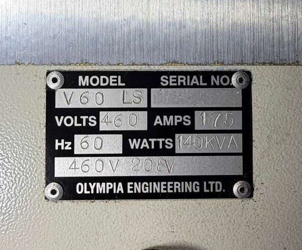 Olympia V60 LS CNC Vertical Turning Center - Live Tool C Axis VTL 18