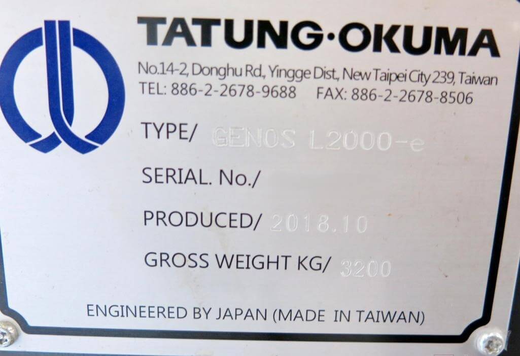 Okuma GENOS L2000 E 3