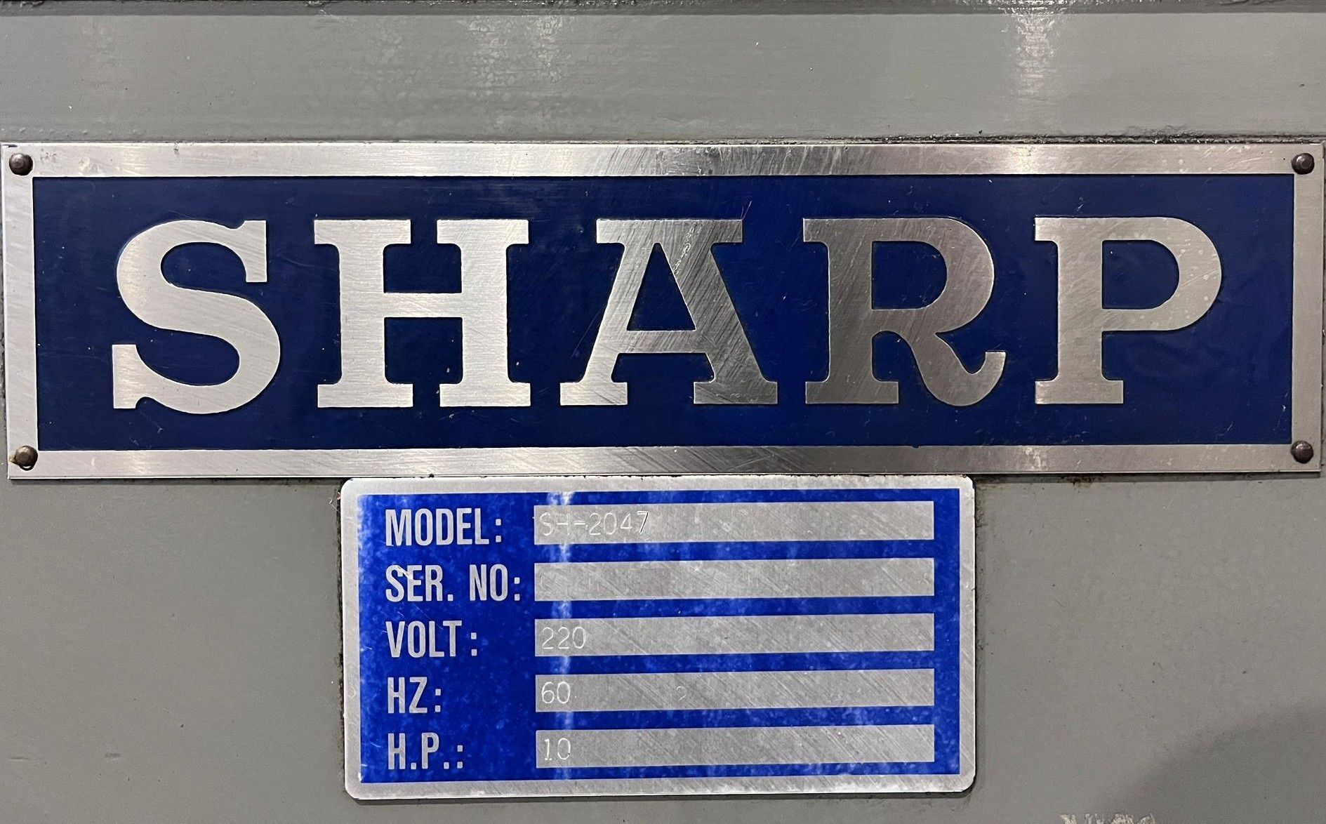 Sharp SH-2047 Automatic Travelling Column Surface Grinder 7