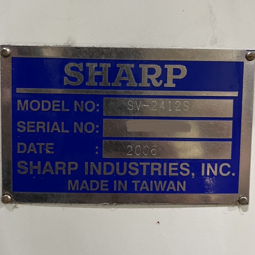 Sharp SV-2412S CNC Vertical Machining Center - Mill 12