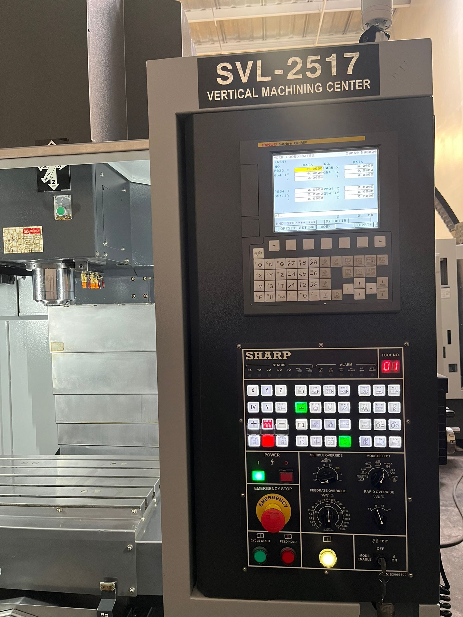 Sharp SVL-2517 SZ-F CNC Vertical Machining Center - Mini Mill 6