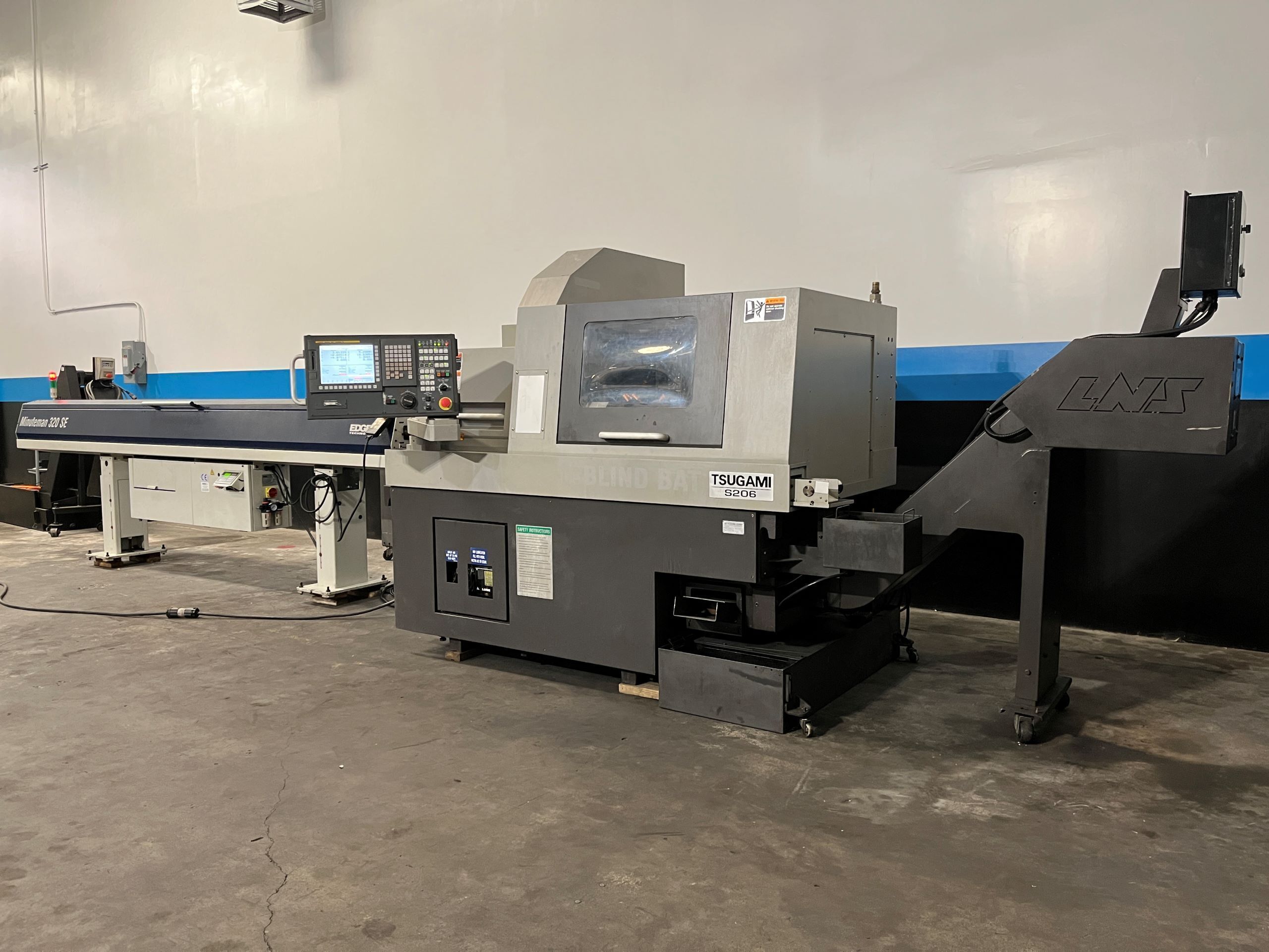 Tsugami S206 CNC Swiss Type Automatic Lathe - Bar Feeder 0