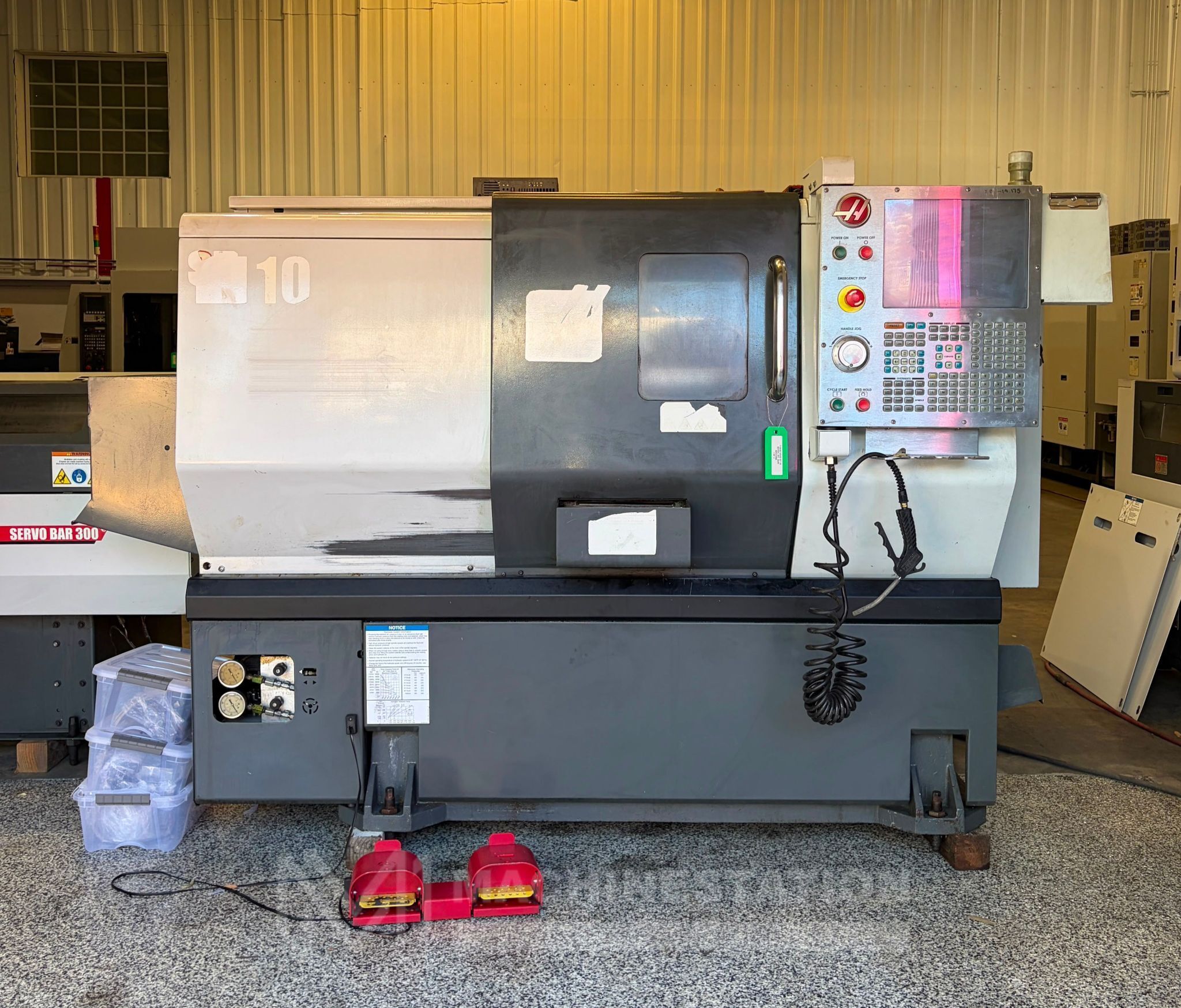 Haas ST 10 CNC Turning Center Lathe W/ Bar Feeder 23341370