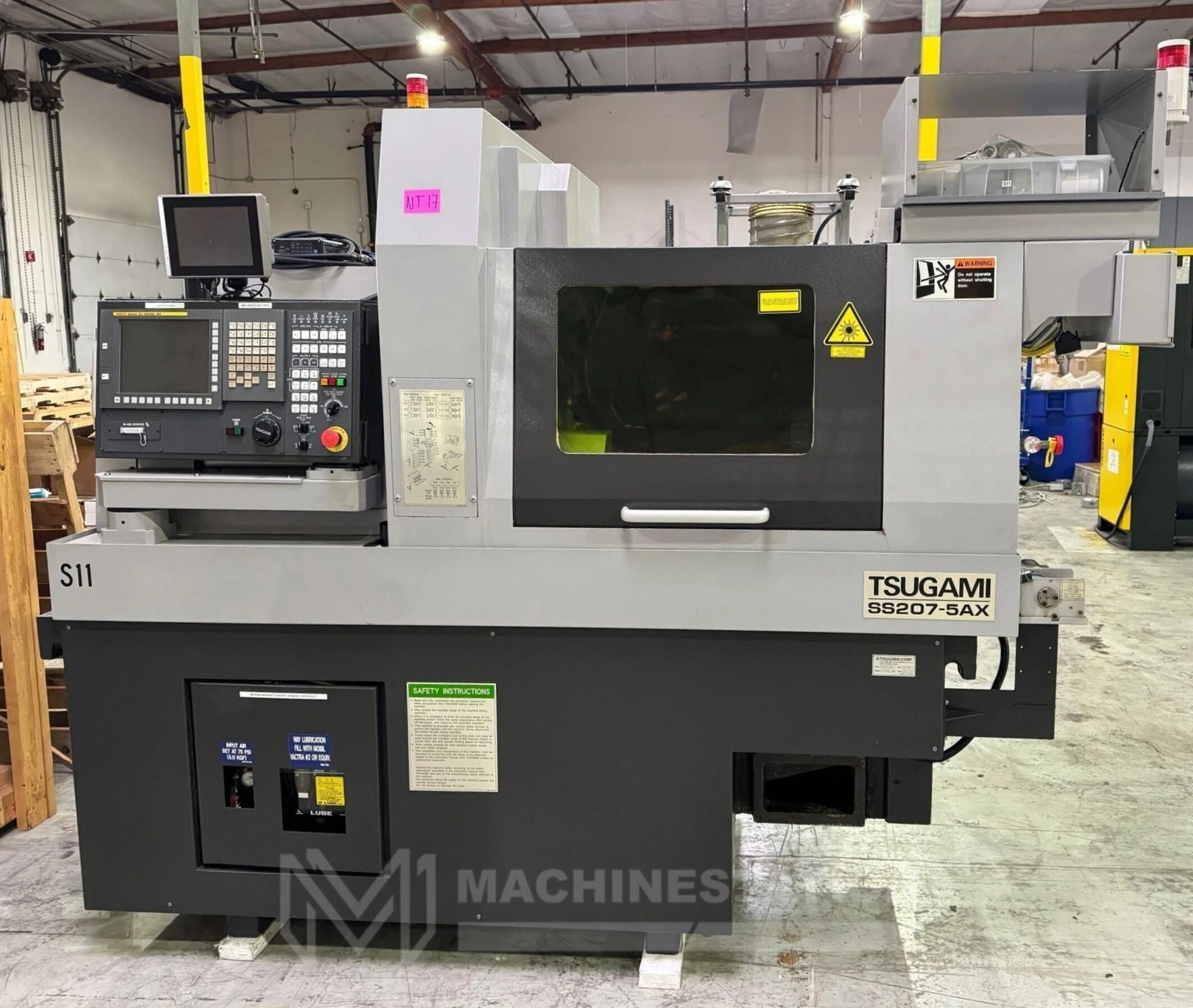 Tsugami SS207-5AX CNC Swiss Type Automatic Lathe - 2017 (w/ Laser) 0
