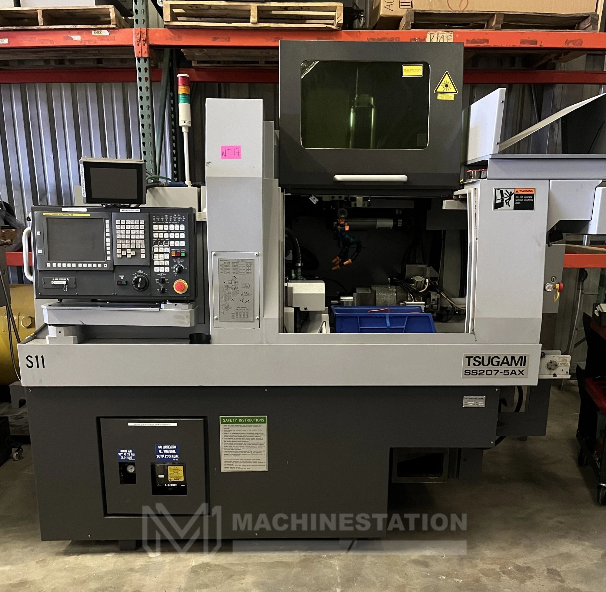 Tsugami SS207-5AX CNC Swiss Type Automatic Lathe - 2017 (w/ Laser) 1