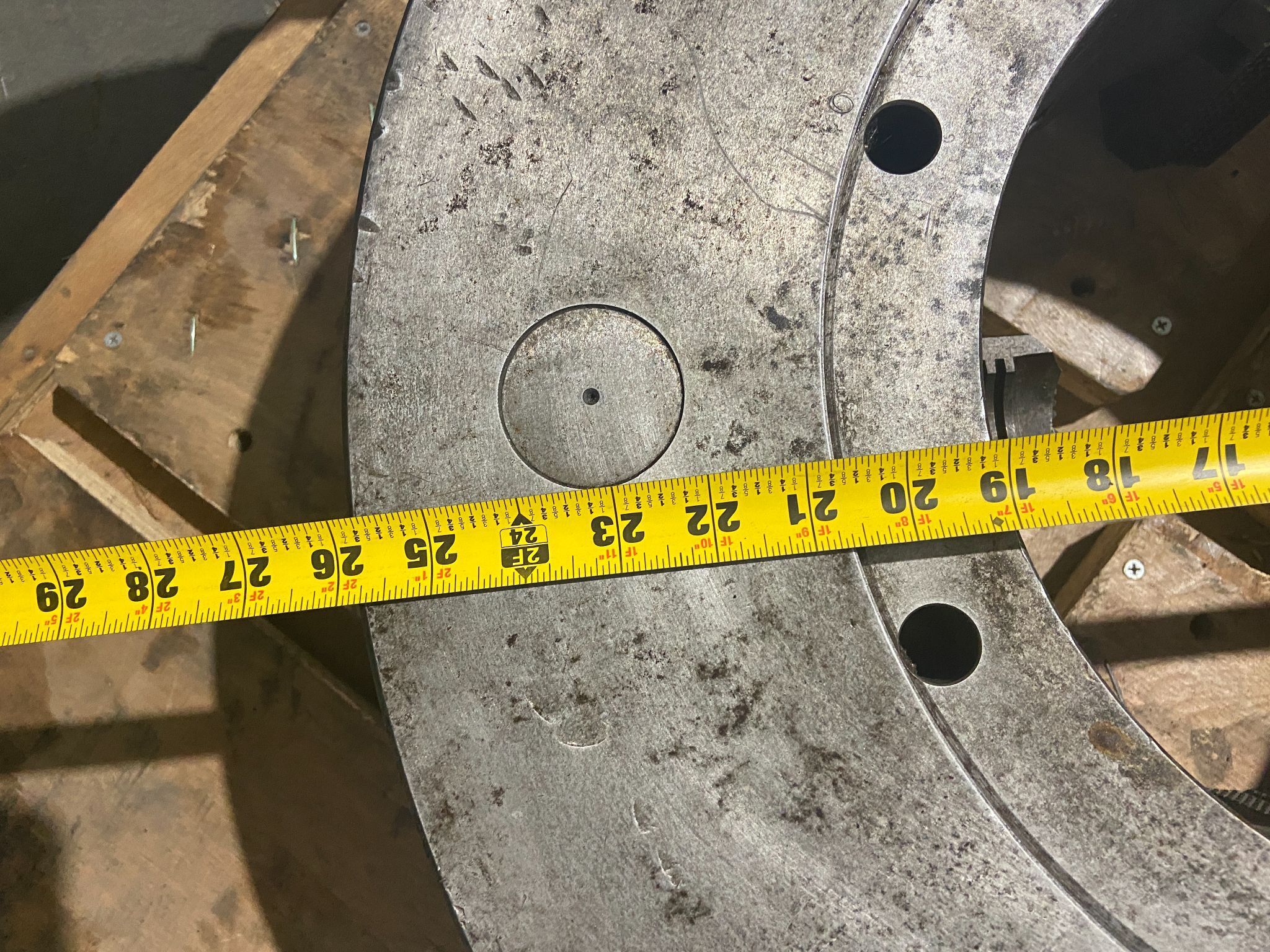 The Skinner Chuck Co. Made In USA 25 7/8" Chuck w/ 11 7/8" Through Hole 4 Jaw 26" 9