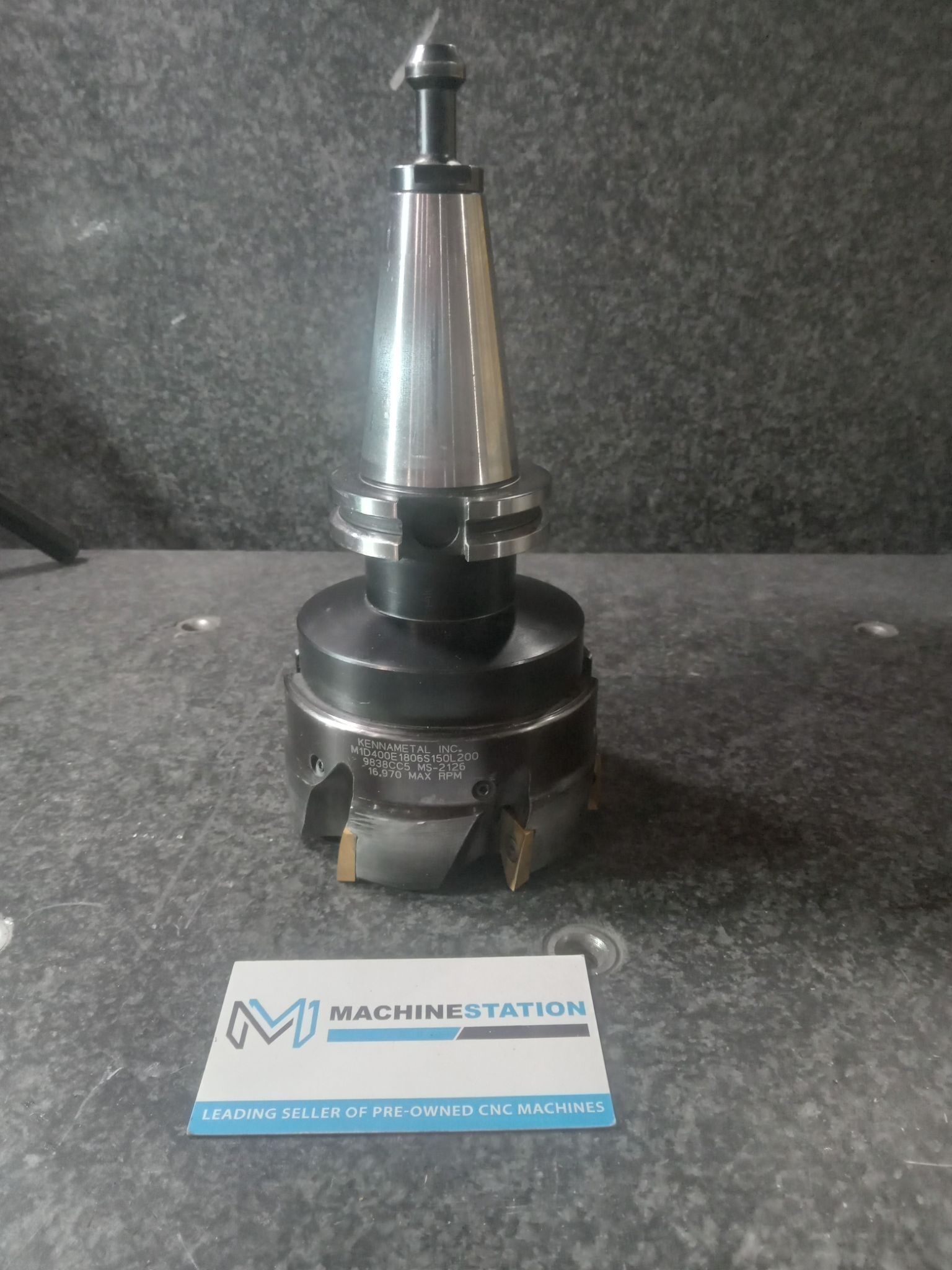 KENNAMETAL M1D400E1806S150L200 4 Inch Shell Face Mill on Cat40 Tool Holder 0