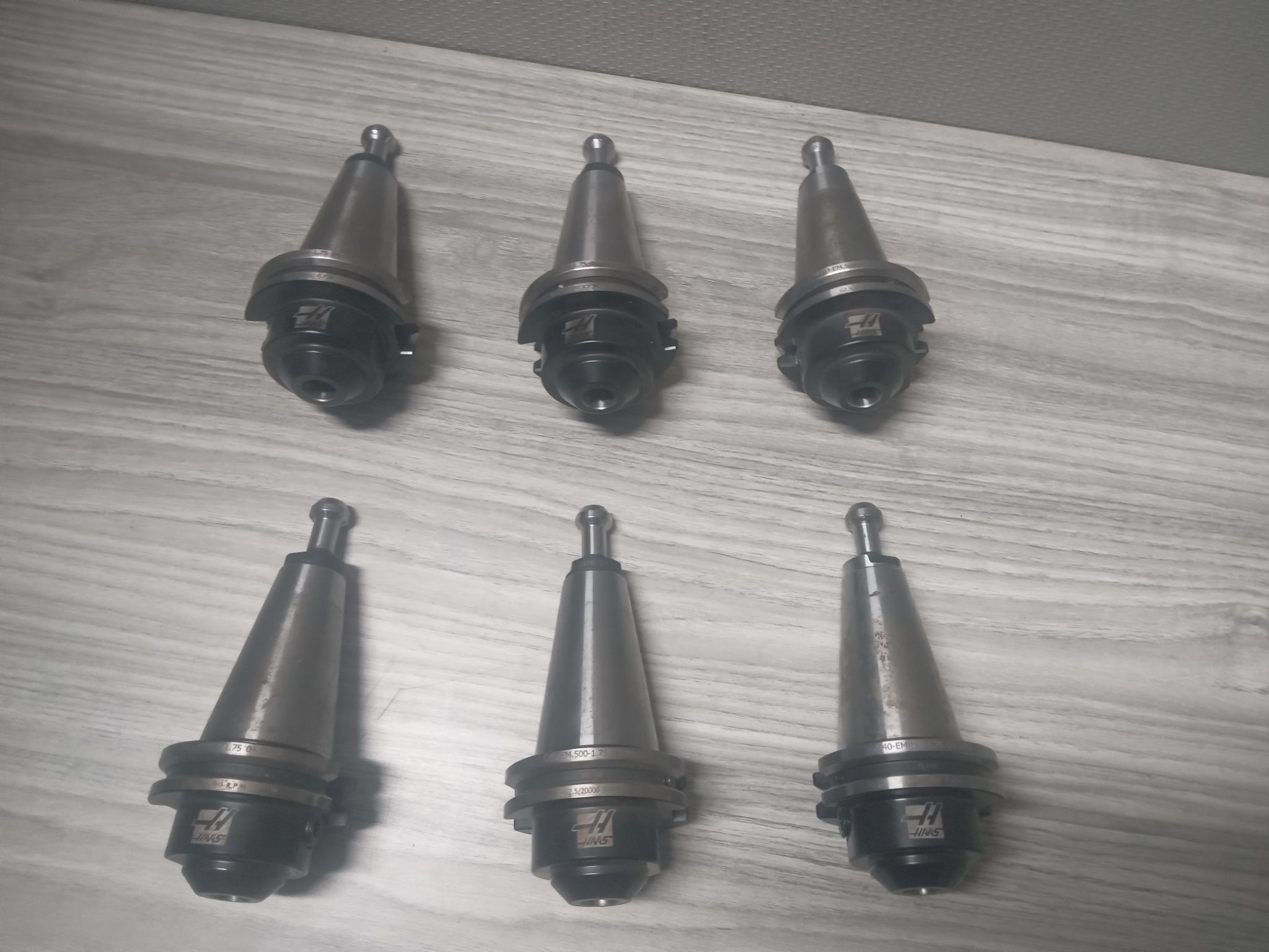 6X Haas CAT40 1/2" End Mill Holder x 1-3/4" Length TSC Haas 0