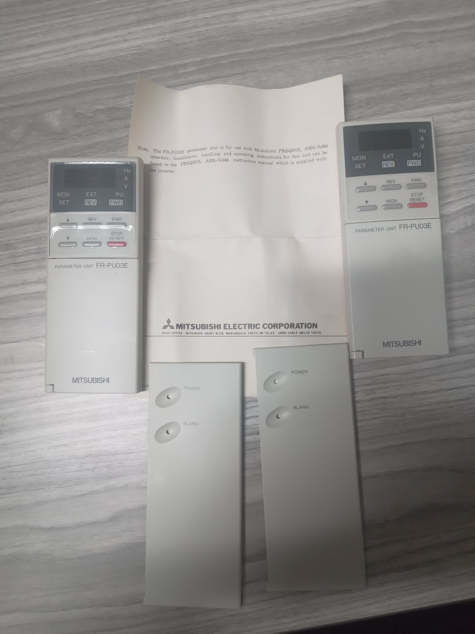 2x Mitsubishi FR-PU03E Parameter unit Open Box FREQROL Inverters 0