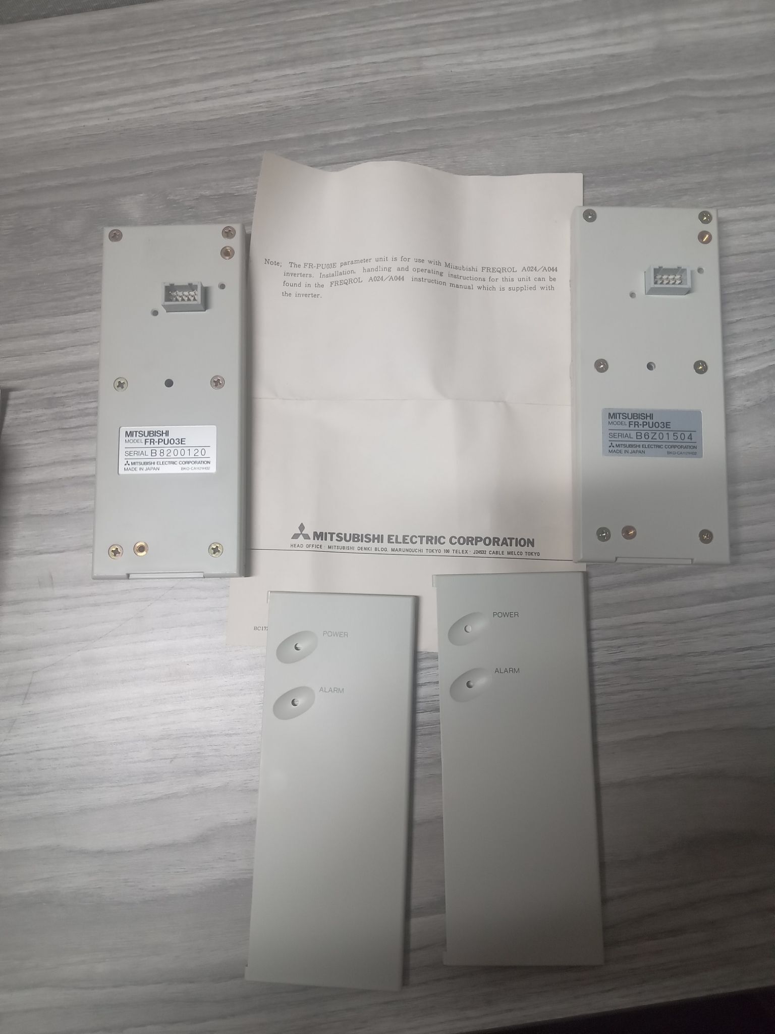 2x Mitsubishi FR-PU03E Parameter unit Open Box FREQROL Inverters 3