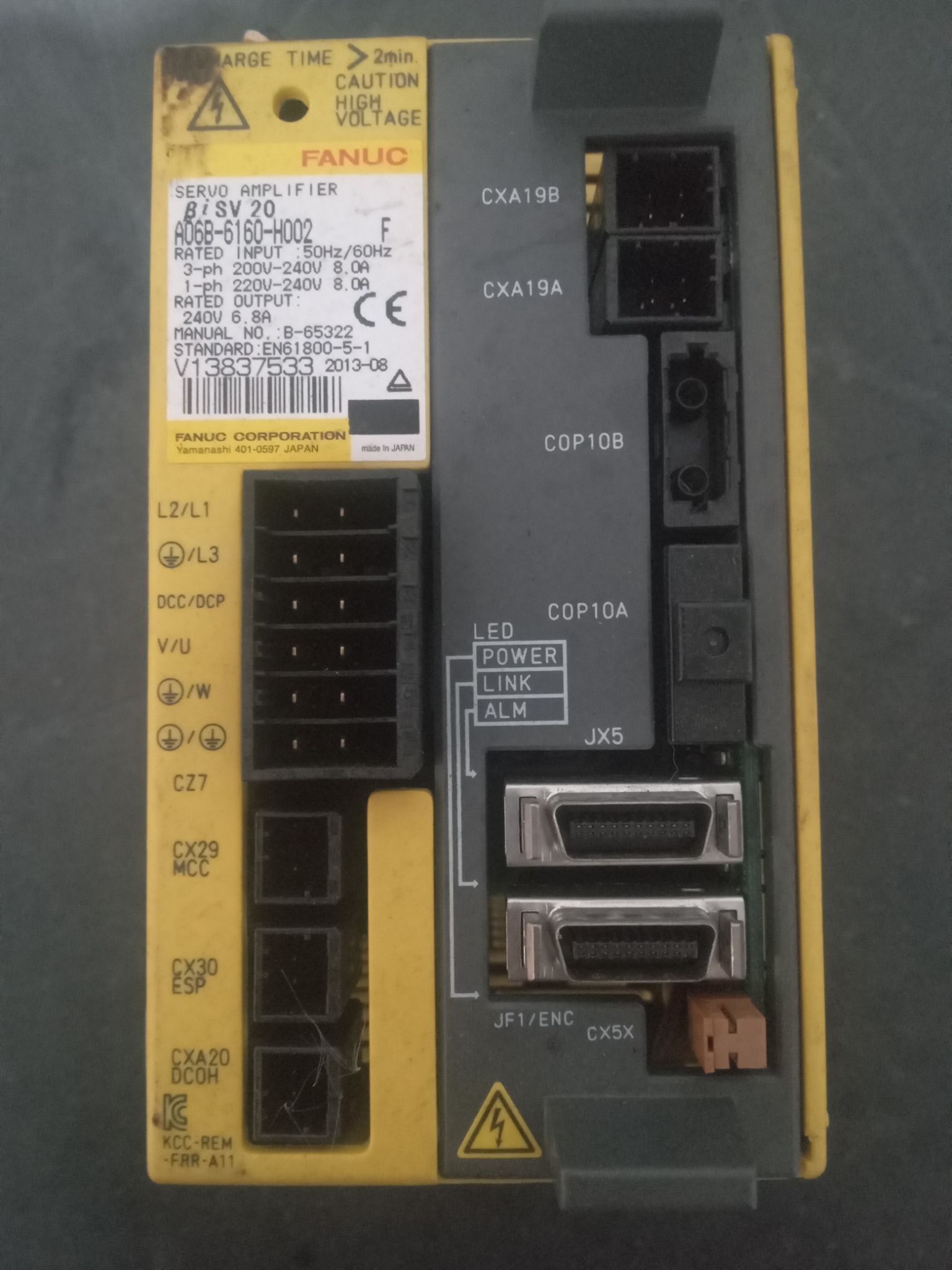 FANUC A06b-6160-H002 Fanuc Servo Amp Amplifier Module Series F 3