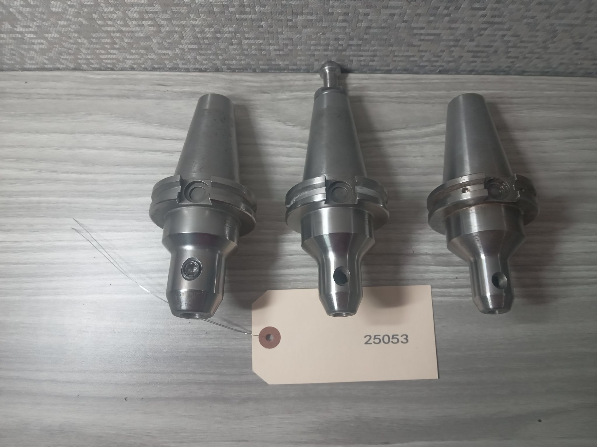 3x SYIC CAT40 Tool Holders Side Lock Weldon Flat 1/2" 3/8" 5/16" 3