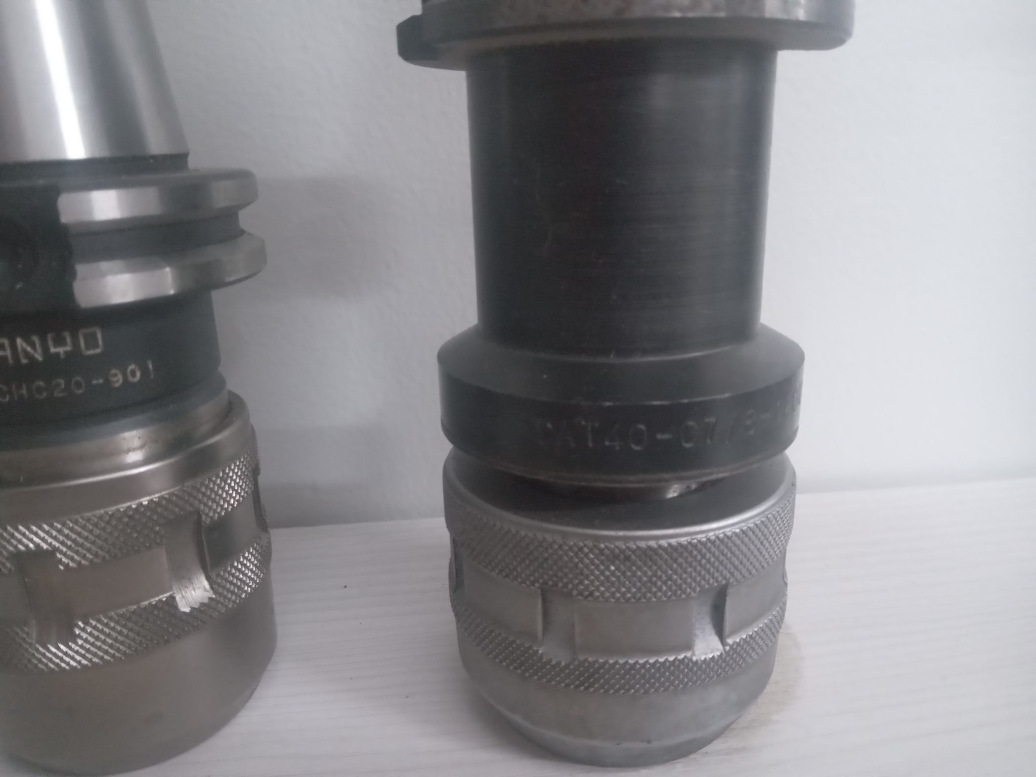 Lot of 3 Milling Chucks Nikken NCAT40-C374-70U-IDU, Manyo Made in Japan 1