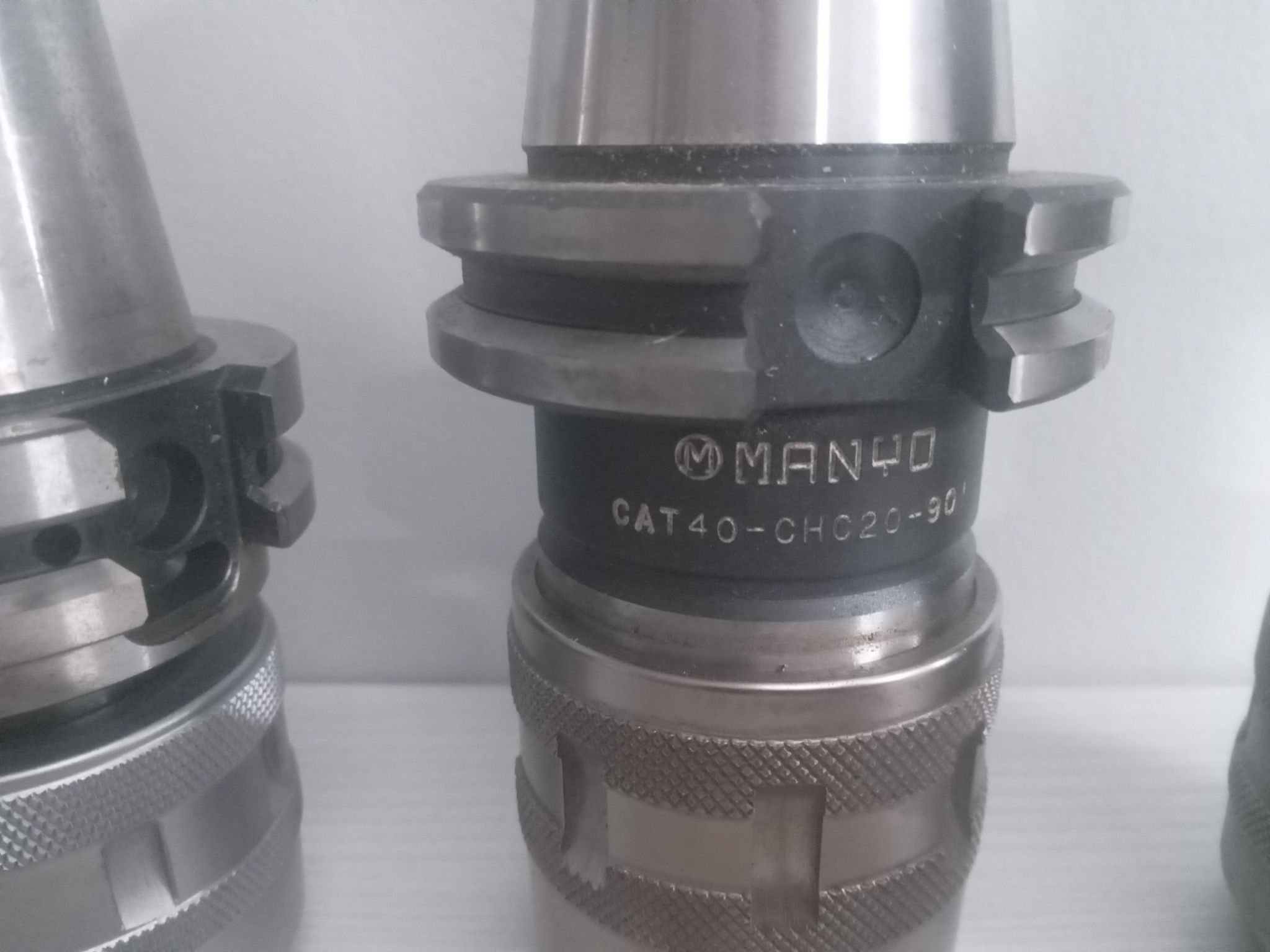 Lot of 3 Milling Chucks Nikken NCAT40-C374-70U-IDU, Manyo Made in Japan 2