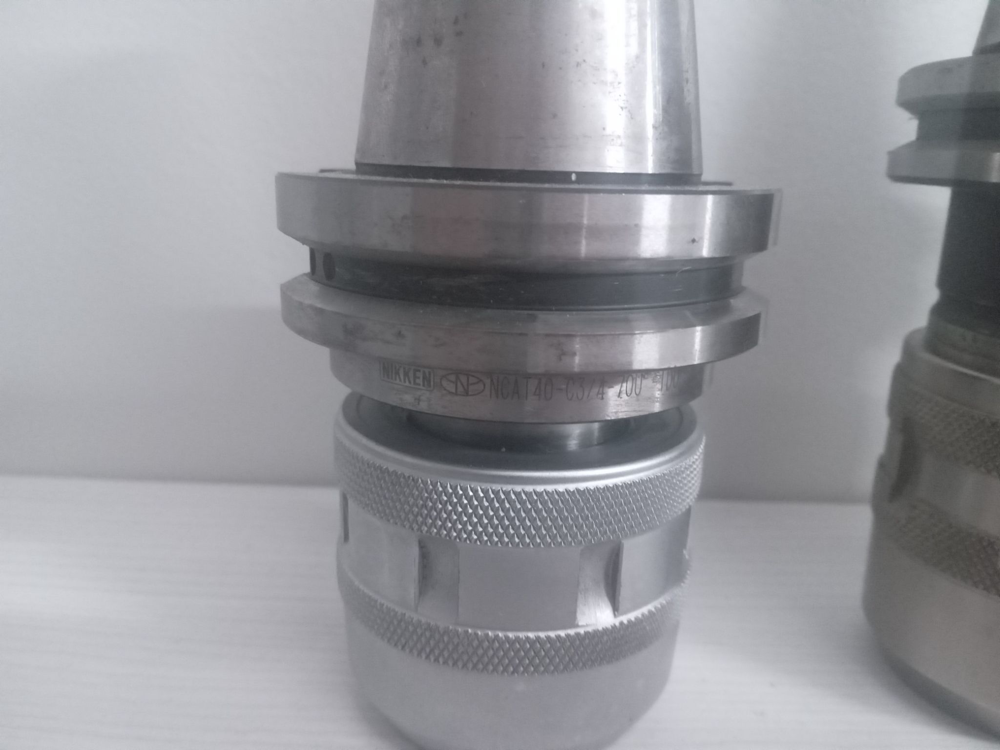 Lot of 3 Milling Chucks Nikken NCAT40-C374-70U-IDU, Manyo Made in Japan 3