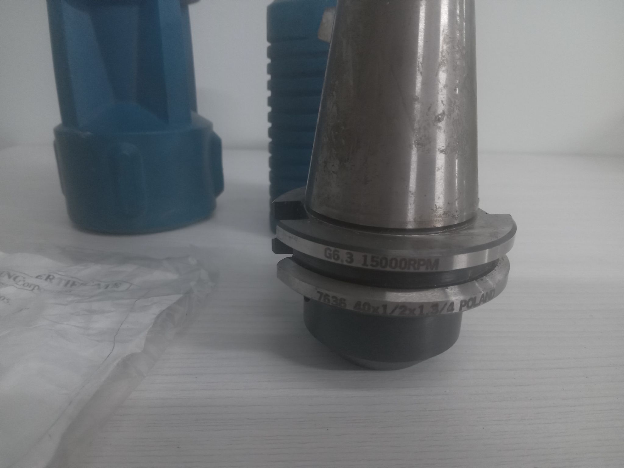 CAT 40 TOOL HOLDER MADE IN POLAND BALANCED WELDON FLAT SIDE LOCK 1