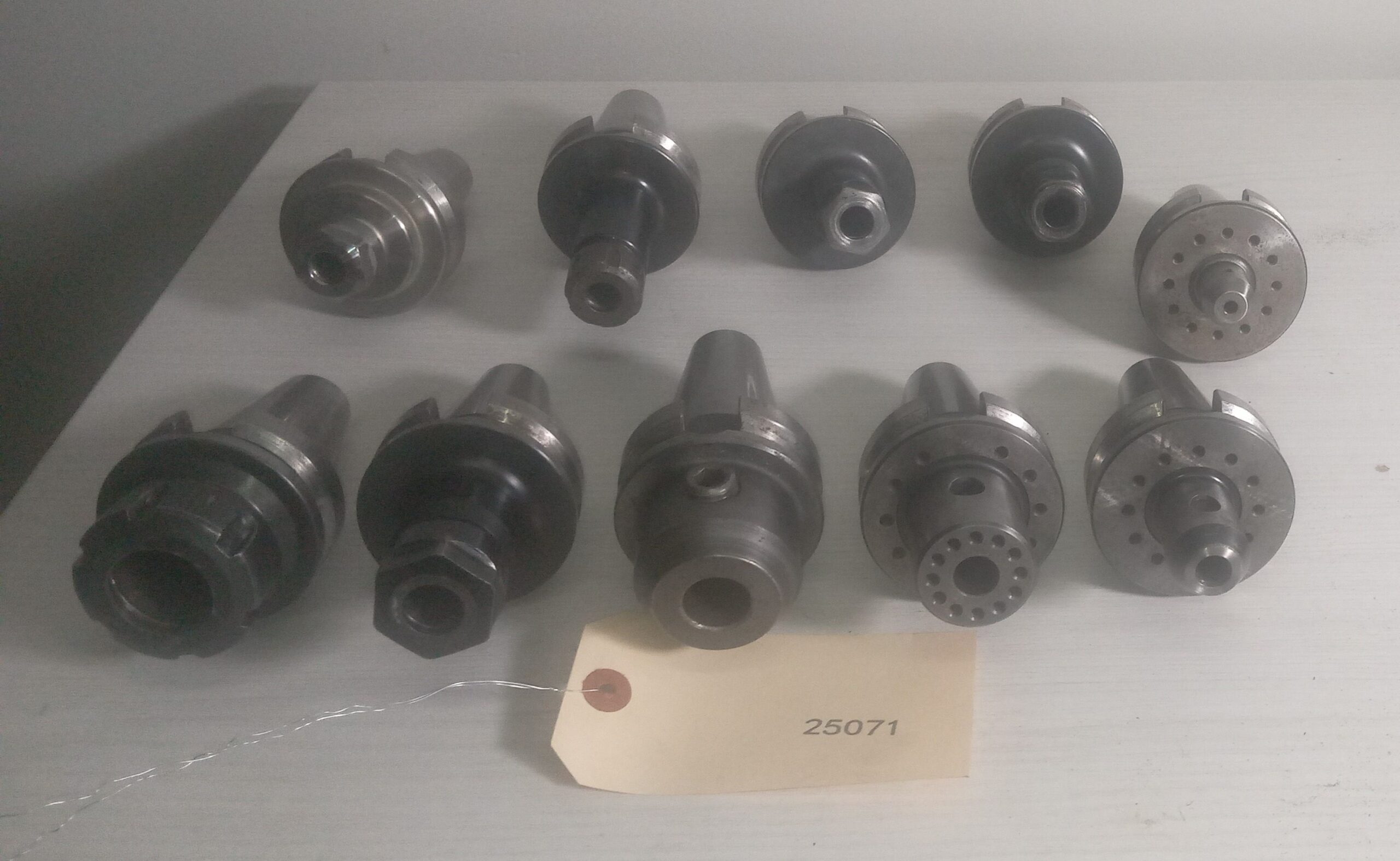 Lot of 10 BT40 Tool Holders - No Pull Studs, No Collets, Pre-Owned. No Tooling 0
