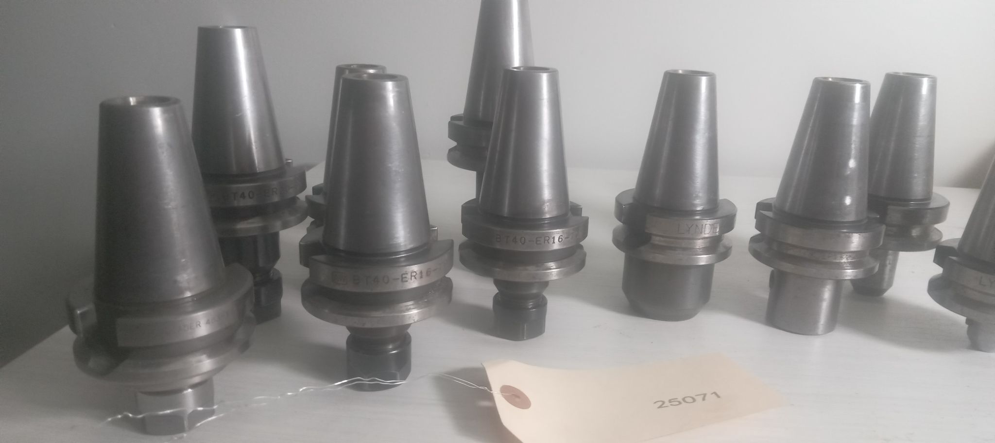 Lot of 10 BT40 Tool Holders - No Pull Studs, No Collets, Pre-Owned. No Tooling 4