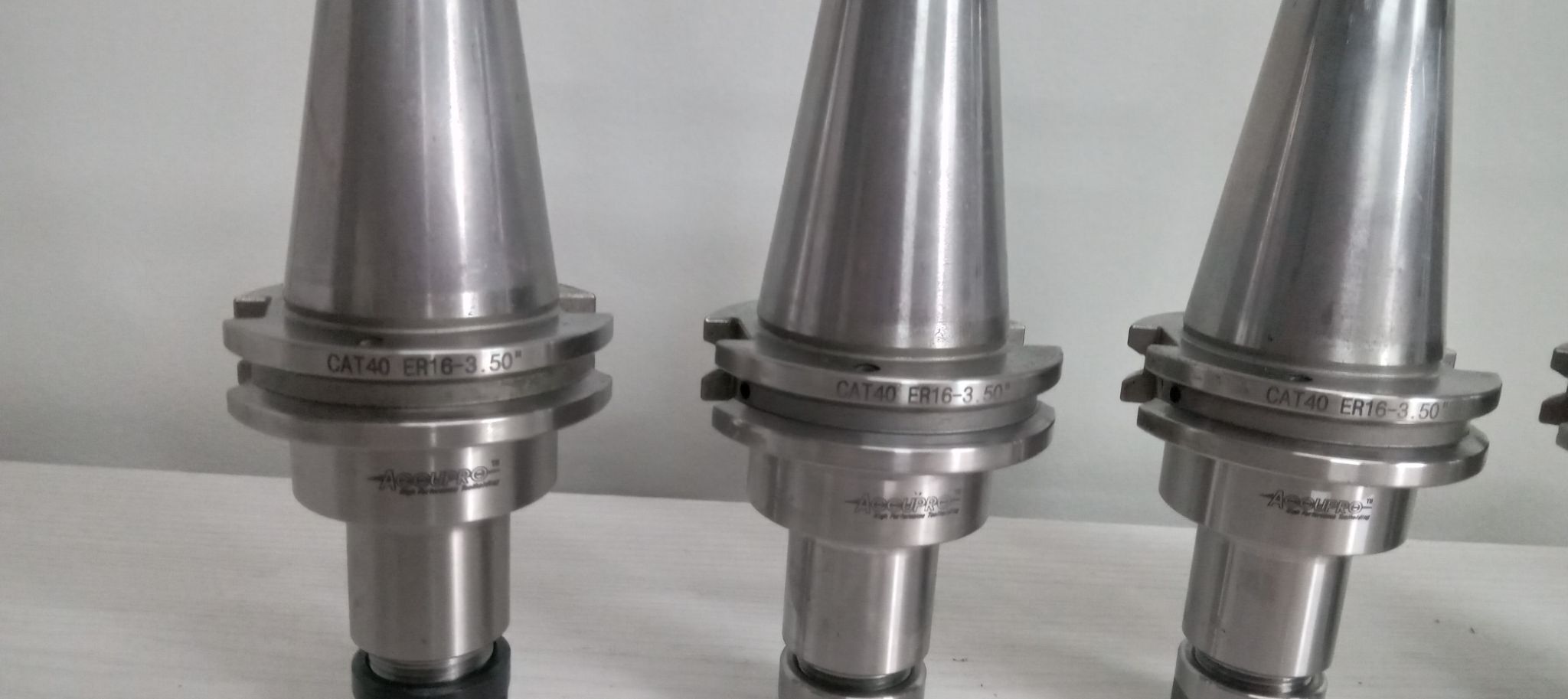 5x Lot of 5 Accupro ER16 Tool Holders CAT40 ER16-3.50" 2