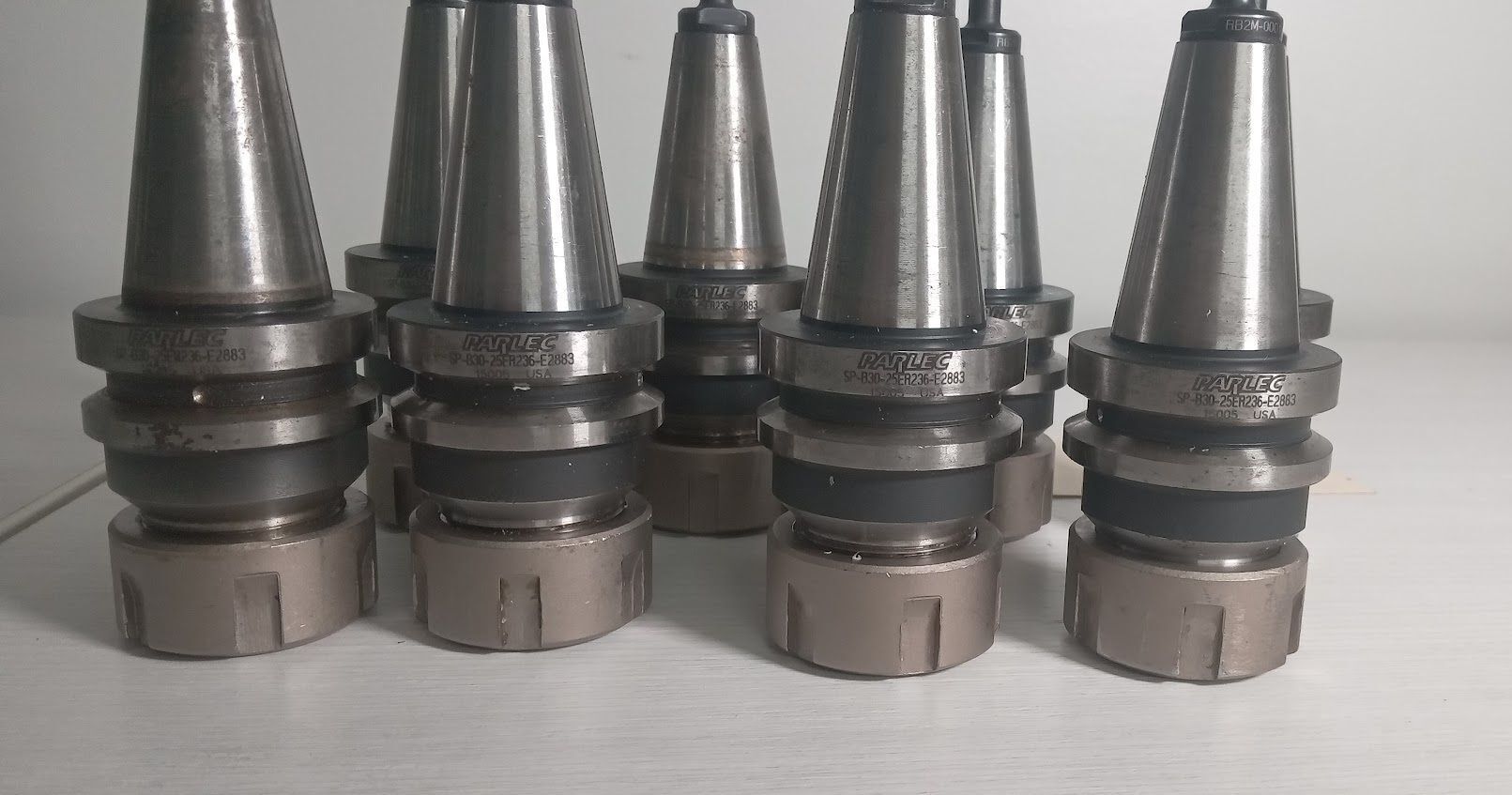 8x Parlec BT30 ISO30 ER25 Collet Chuck Tool Holders SP-B30-25ER236-E2883 2