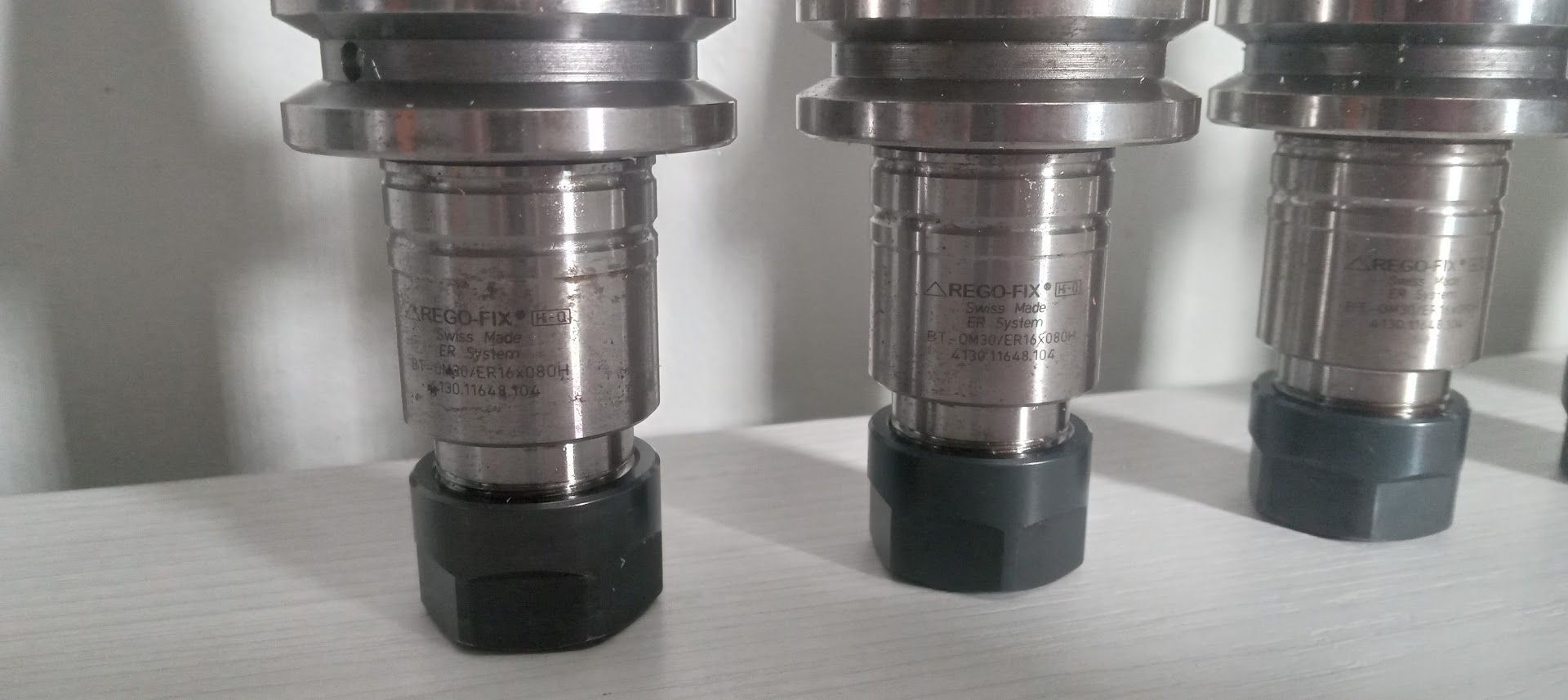6x REGO-FIX BT-OM 30 ER16 x 080H Collet Chucks Swiss Made Rego Fix BT30 Hi-Q 2