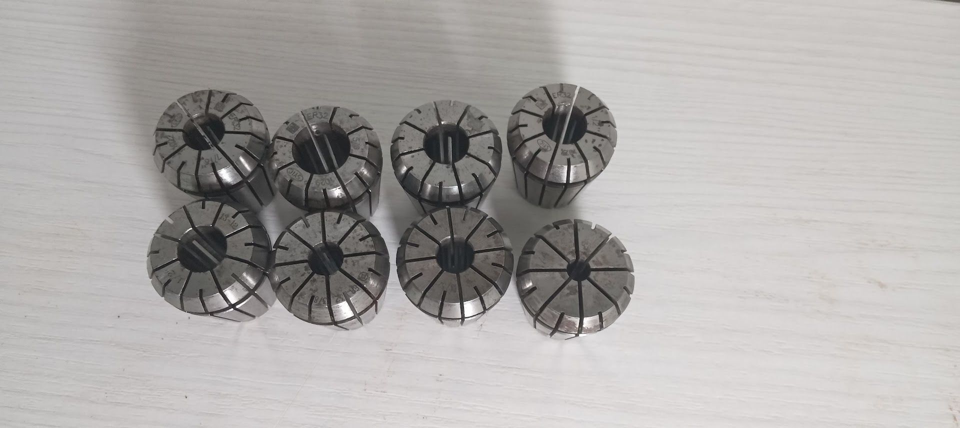 8x Lot of eight SYIC ER32 Collets - Used 1