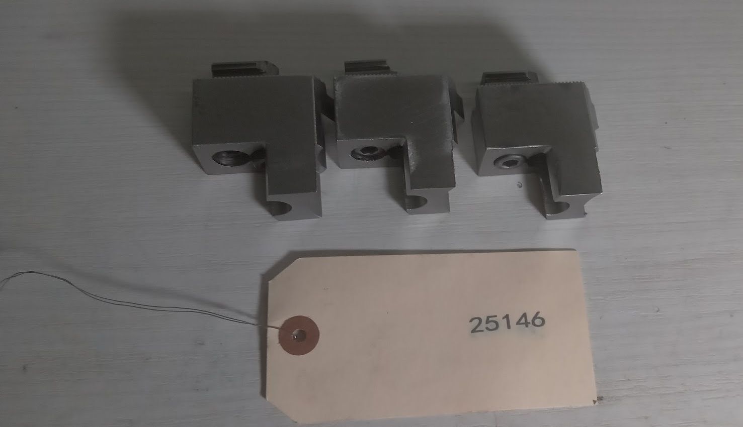 Kitagawa B205 B 205 Steel Soft Jaws Cut and T-Nuts for 5" Chuck 4