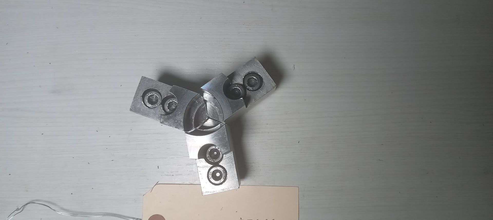 Kitagawa B205 B 205 Steel Soft Jaws Cut and T-Nuts for 5" Chuck 1