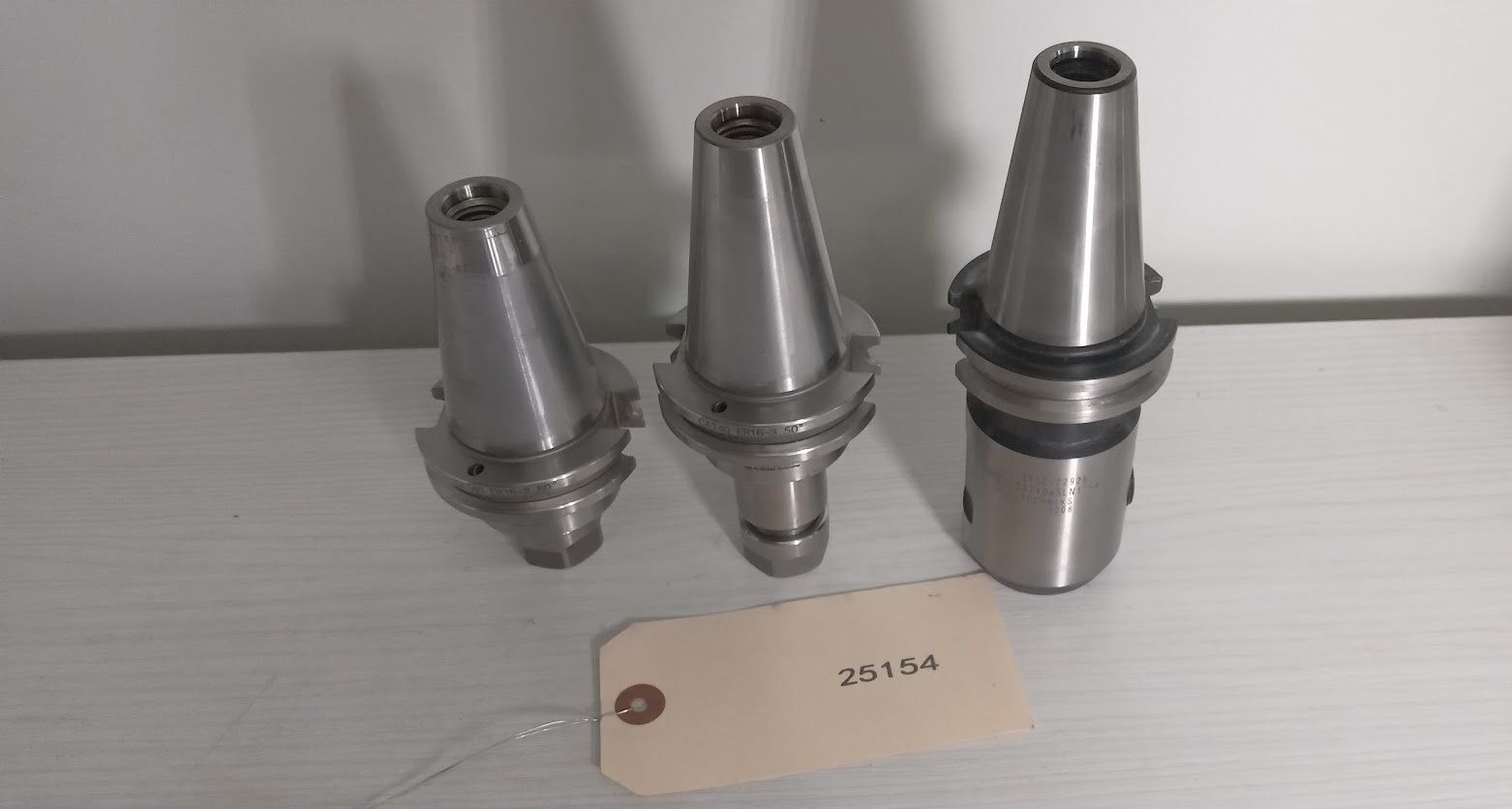 Lot of 3 Tool Holders Cat40 SYIC GS Accupro ER16 1" Weldon Flat 6
