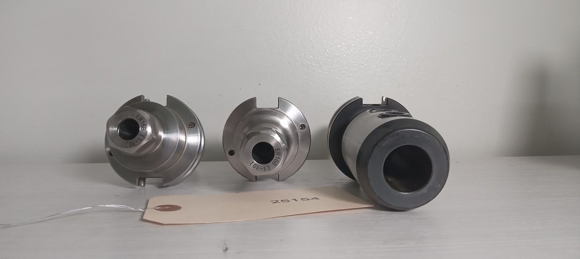 Lot of 3 Tool Holders Cat40 SYIC GS Accupro ER16 1" Weldon Flat 8