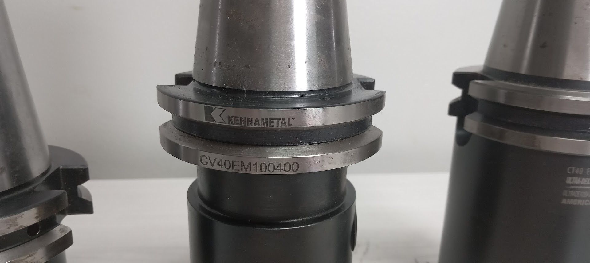 3x Cat 40 Tool Endmill Holders Weldon 1.25" 0.75" Kingston Kennametal Ultradex 4