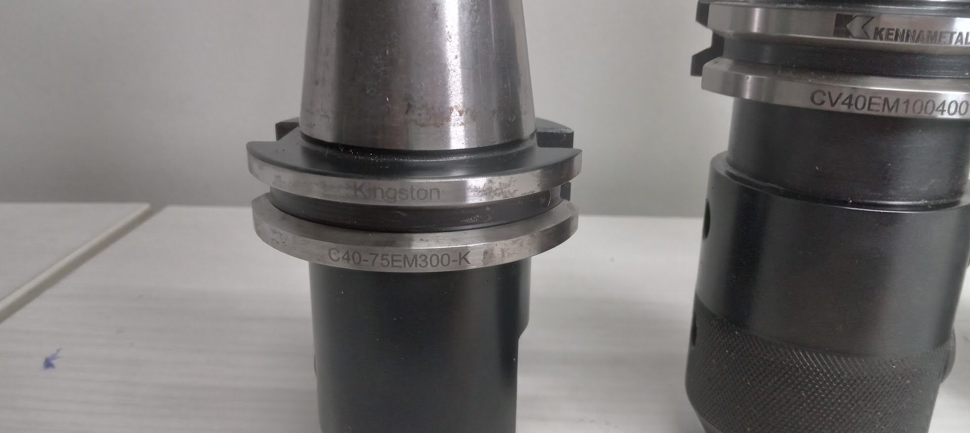 3x Cat 40 Tool Endmill Holders Weldon 1.25" 0.75" Kingston Kennametal Ultradex 5