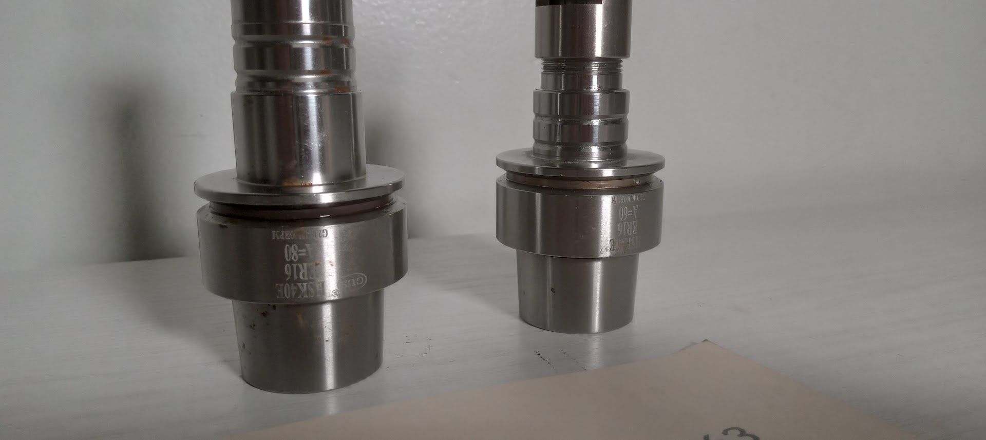 2x GUS HSK40E ER16 Tool Holders 2