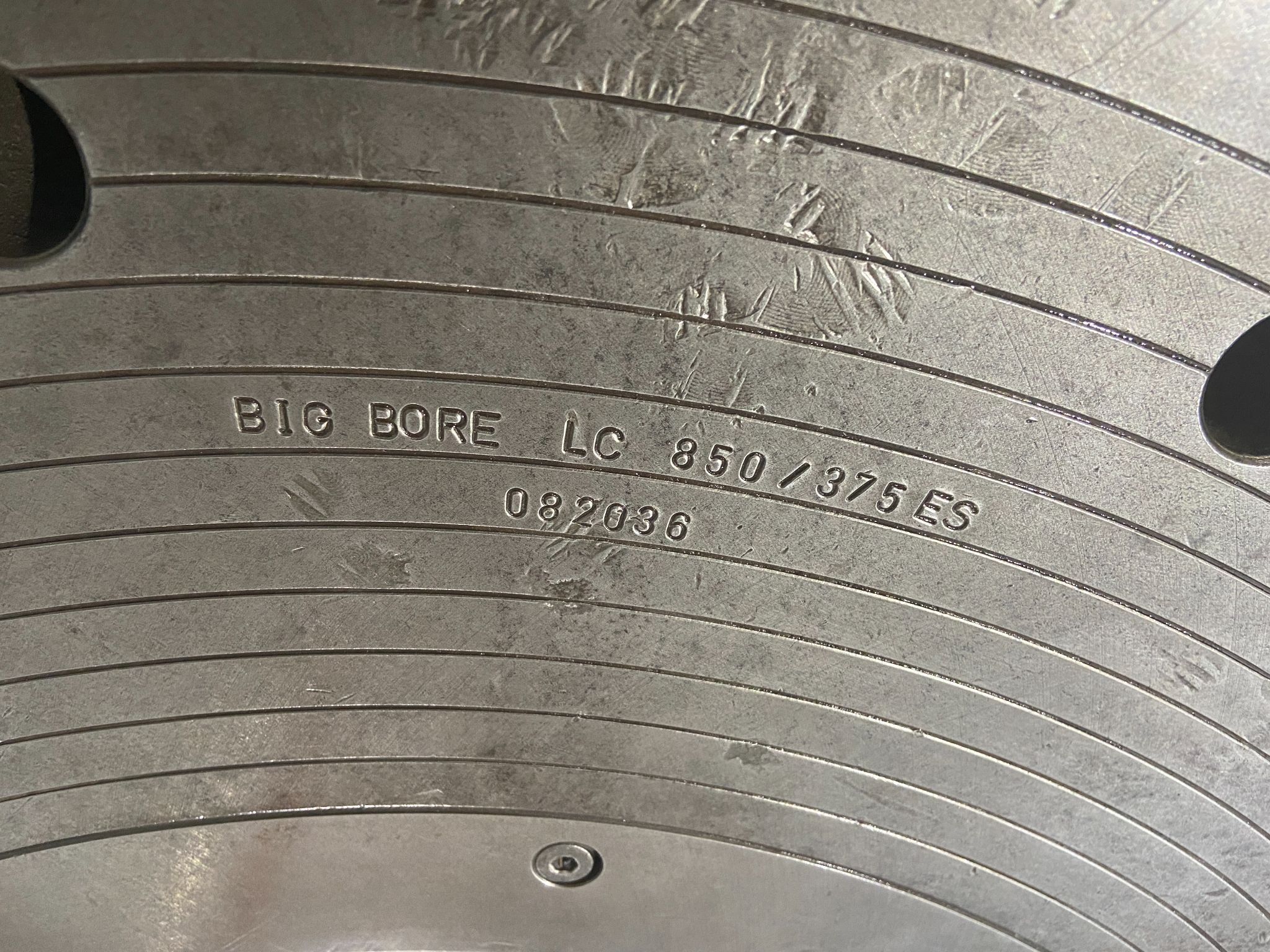 SMW AUTOBLOK 14.8" Big Bore 33" Power Chuck LC 850/375 ES BB-N-850-375-3 8
