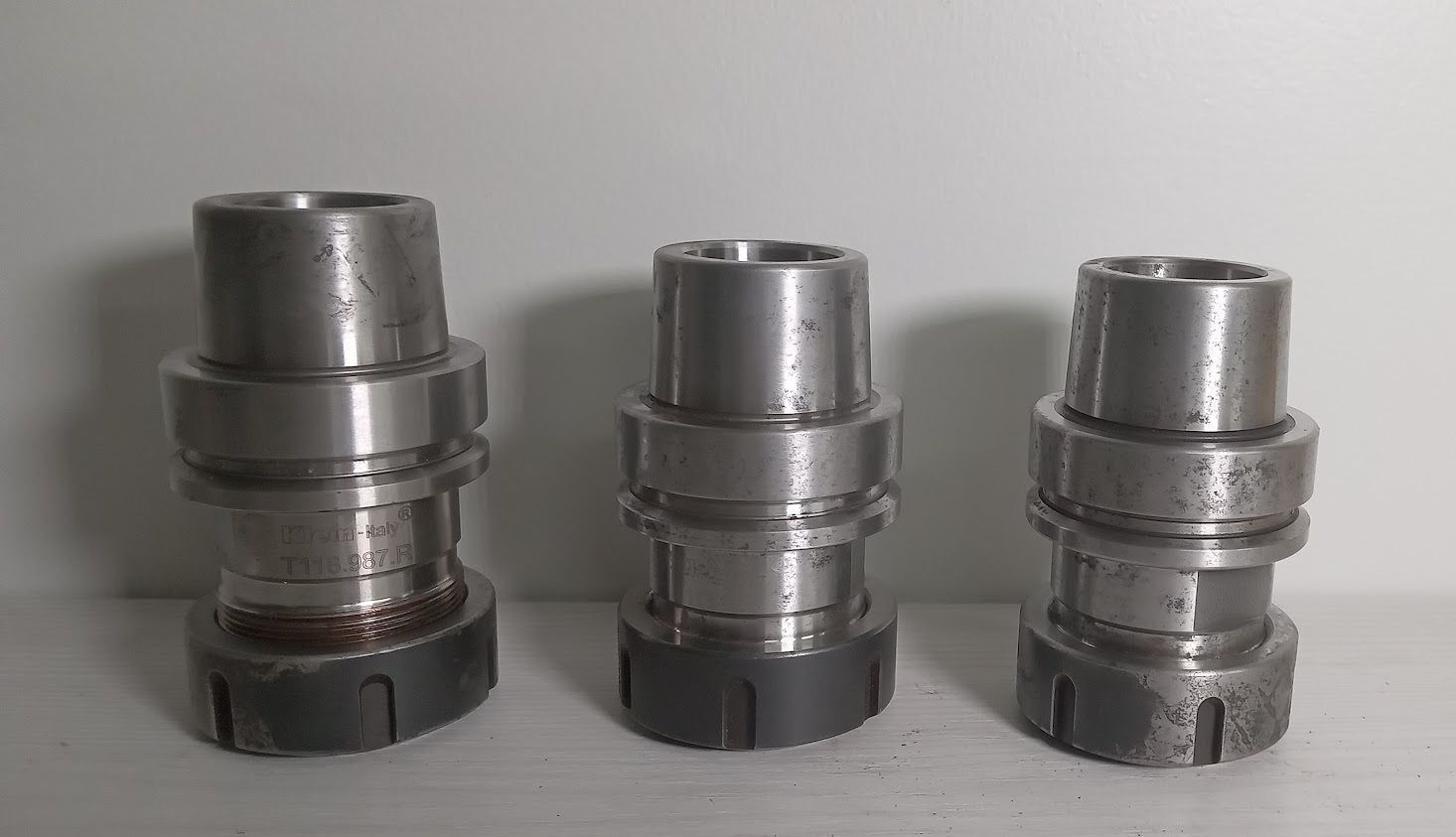 3x HSK63E Tool Holders Klein ItalyT118.987.R HSK63E-ER40 ER40 0