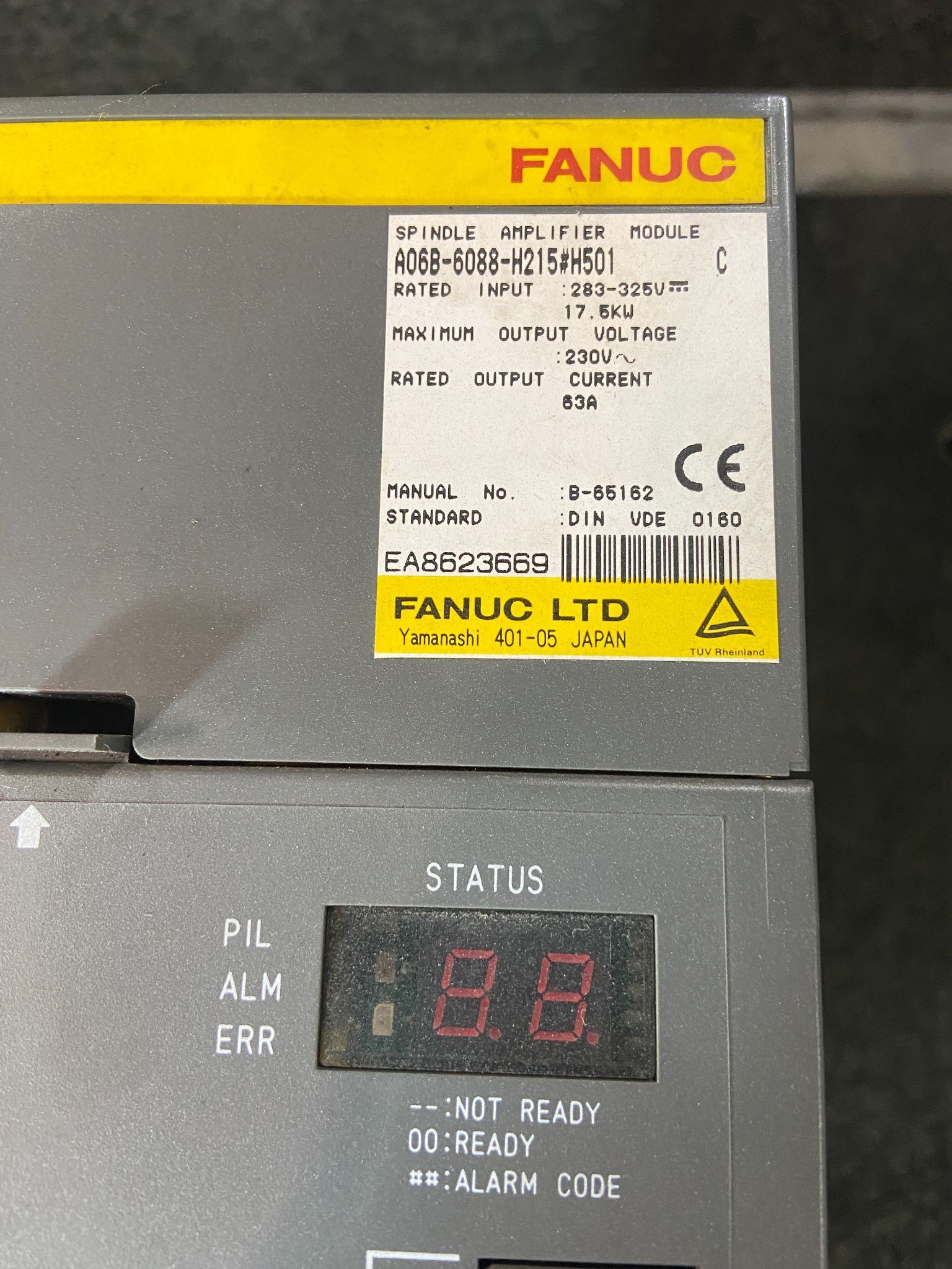 FANUC A06B-6088-H215#H501 Series Module C Spindle Amp Amplifier 2