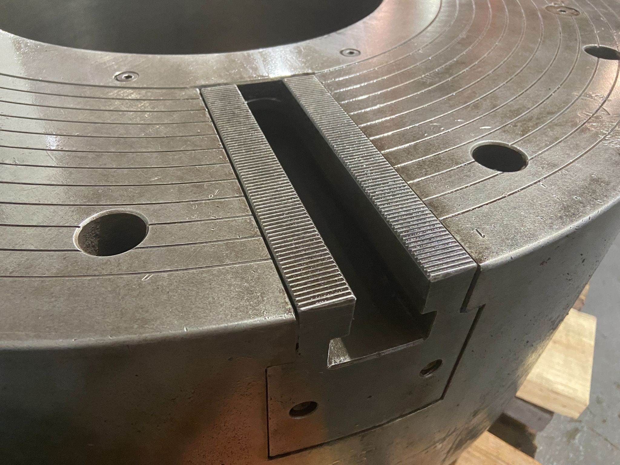 SMW AUTOBLOK 14.8" Big Bore 33" Power Chuck LC 850/375 ES BB-N-850-375-3 4