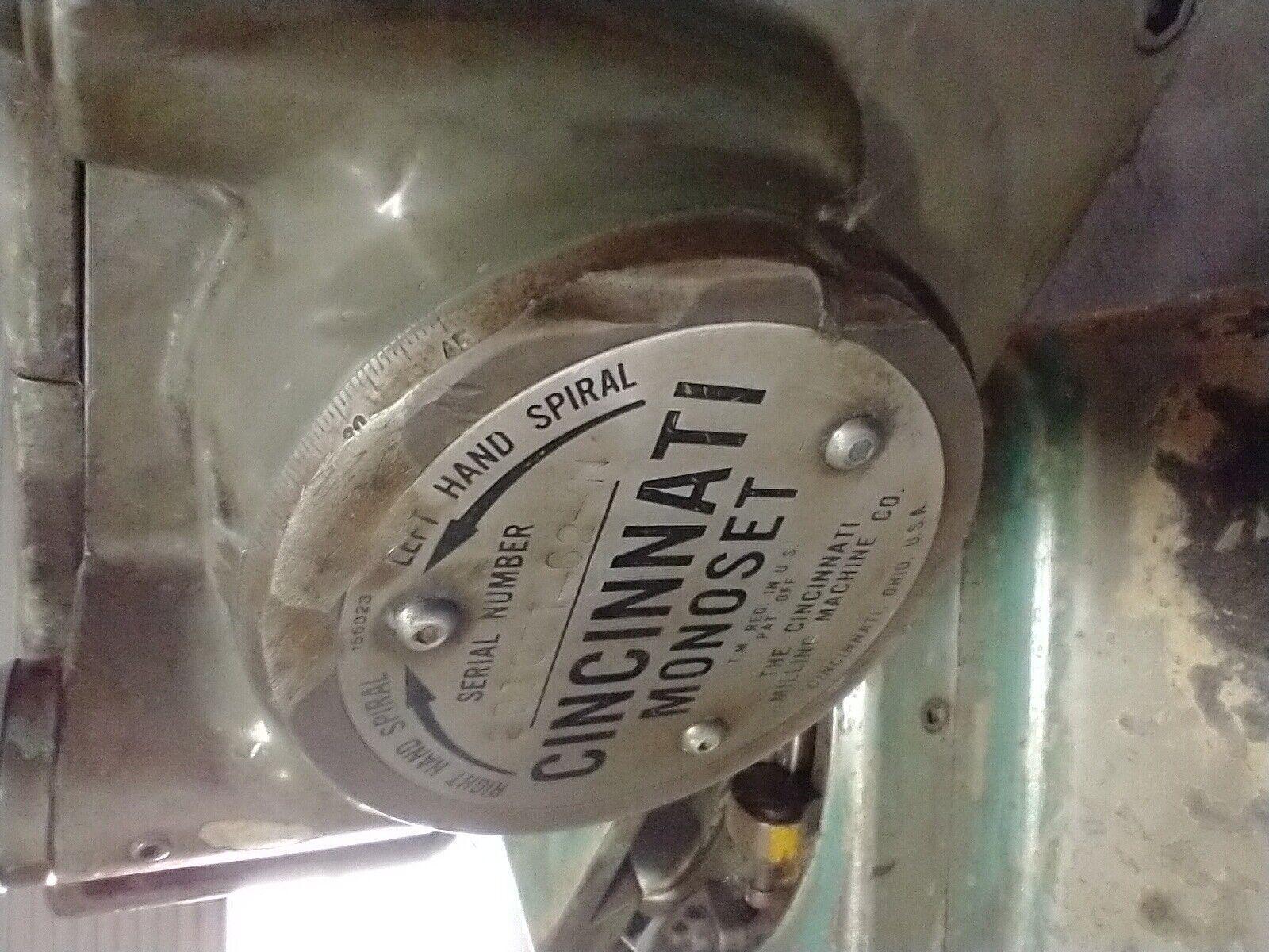 Cincinnati Milacron Monoset Tool And Cutter Grinder 9