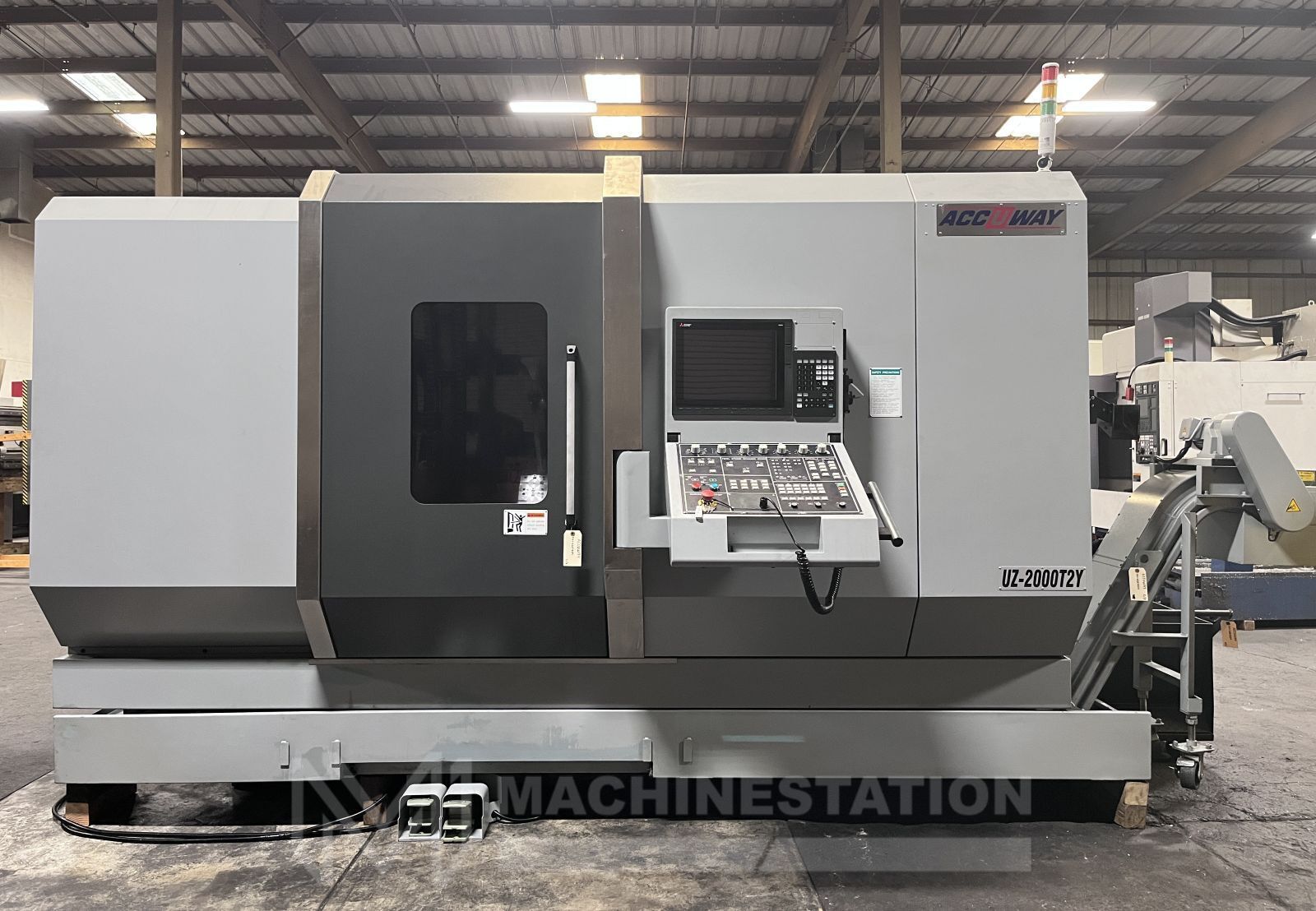 Accuway UZ-2000T2Y CNC Lathe - Y Axis Twin Spindle Twin Turret 1