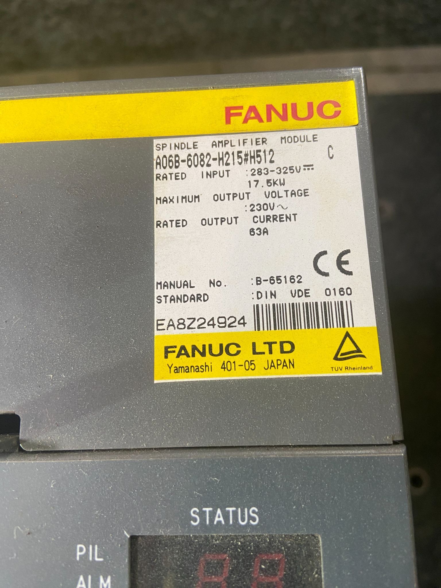 FANUC A06B-6082-H215#512 Module Series C Spindle Amp Amplifier 1