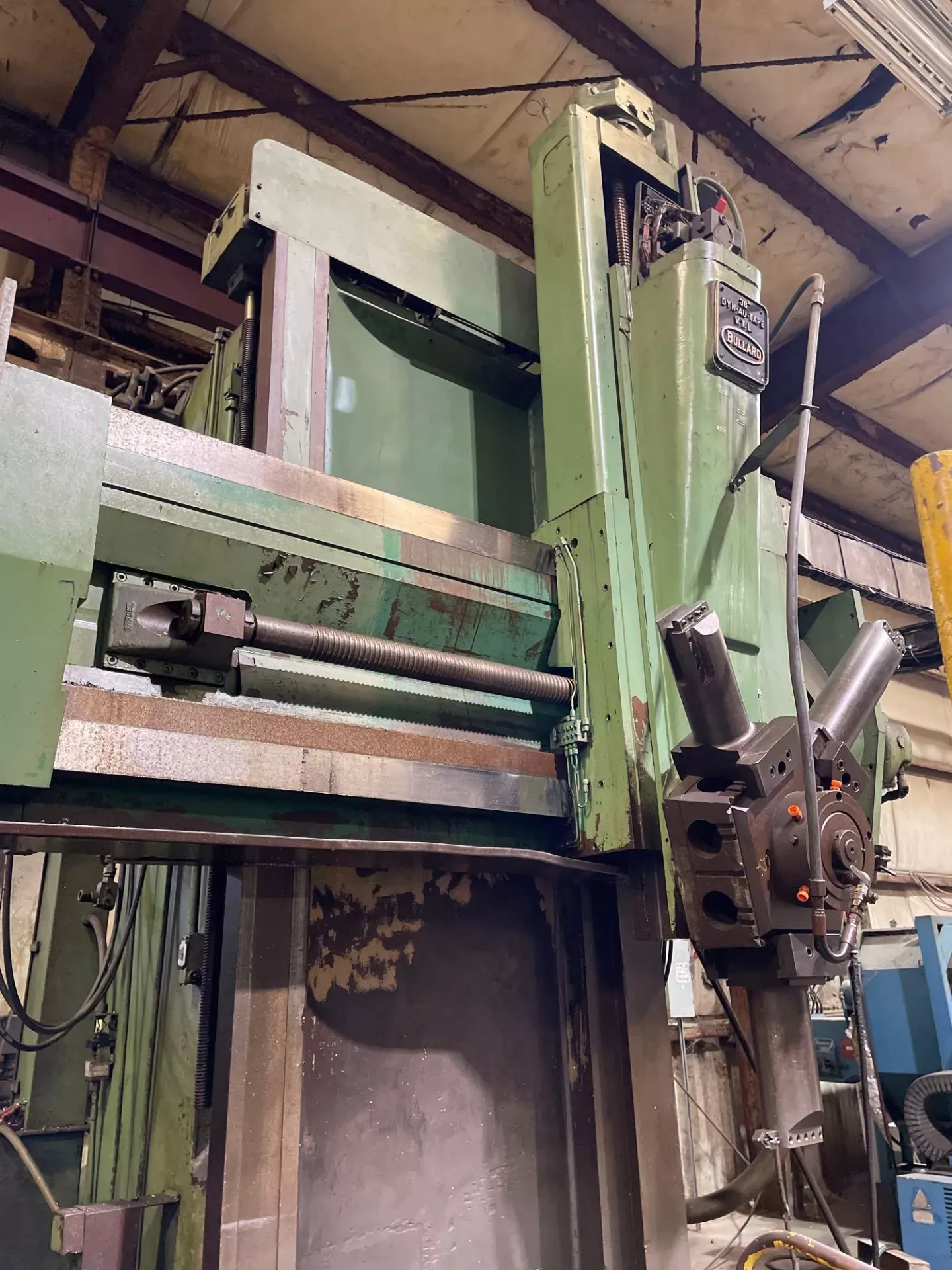 Bullard 36" Dyn-Au-Tape 42" Chuck 72" High Column CNC Vertical Boring Mill - VTL 9