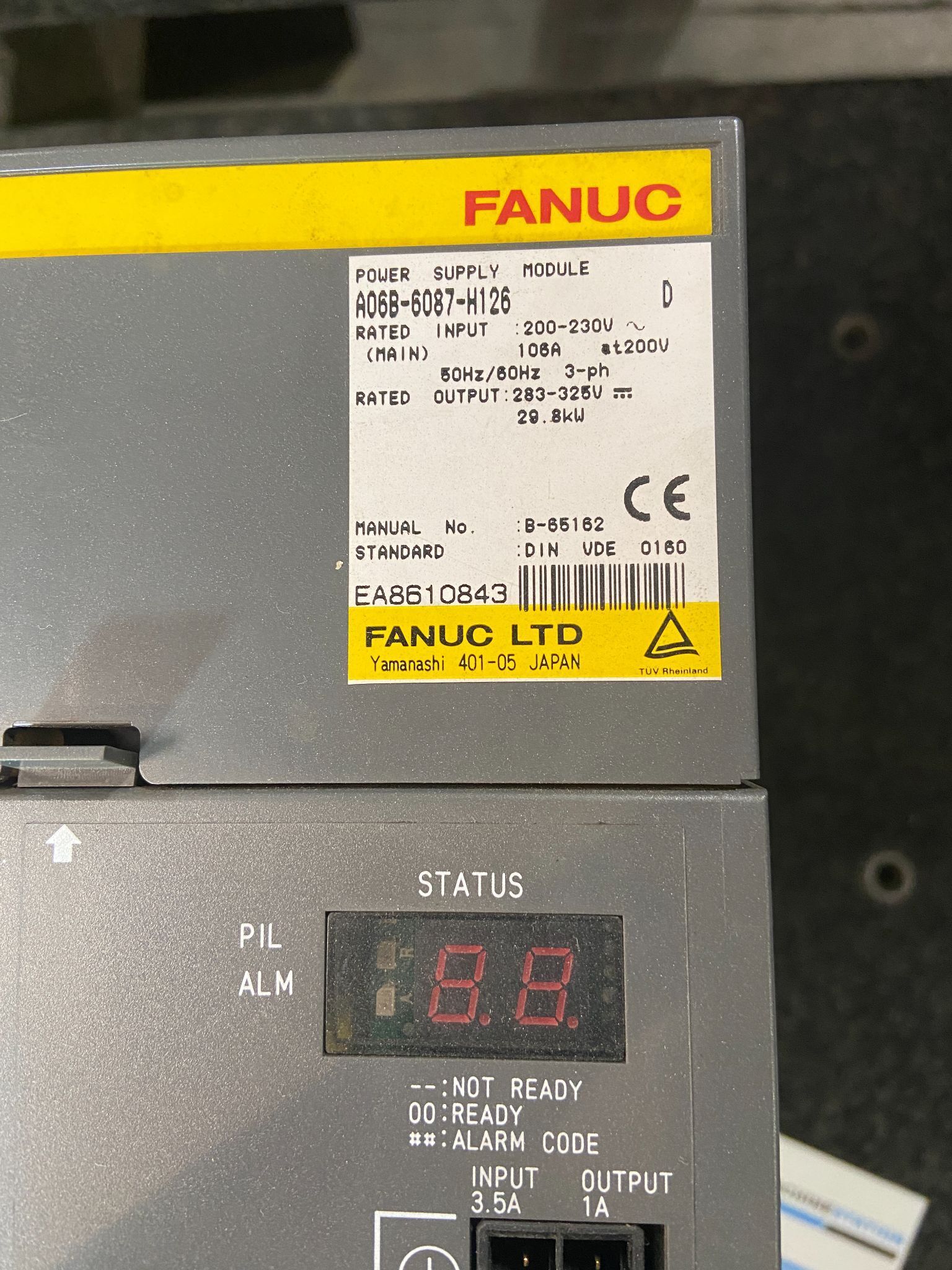 FANUC A06B-6087-H126 Module Series D Power Supply 1