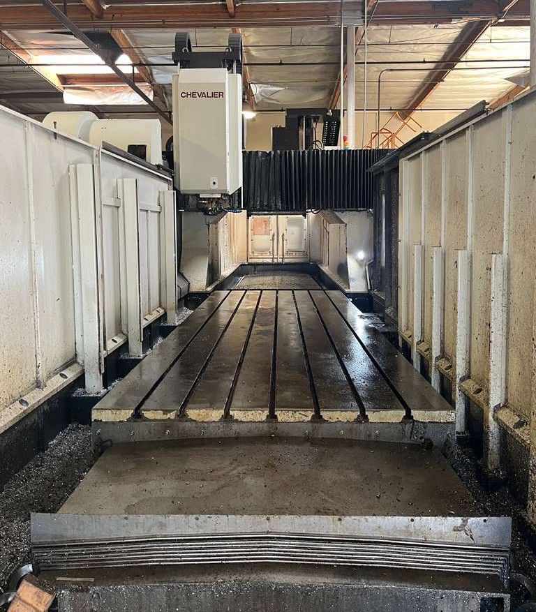 Chevalier FVM-4016DCL CNC Bridge Mill - 50 Taper Mill 9