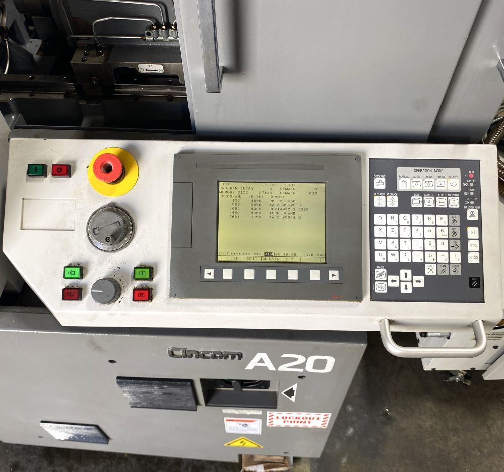 Citizen Cincom A20VIIPL CNC Swiss Screw Type Automatic Lathe Turning 4